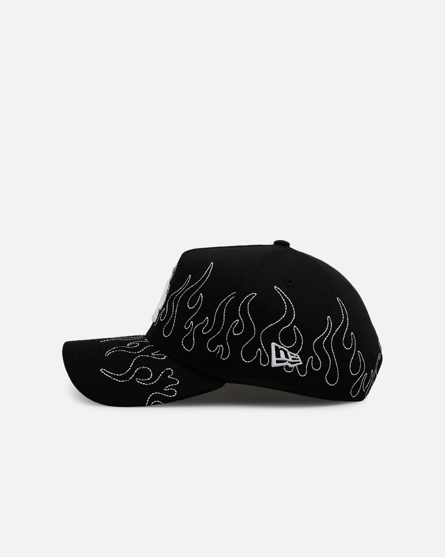 New Era Los Angeles Dodgers 'Outline Flames' 9FORTY A-Frame Snapback Black - Image 4