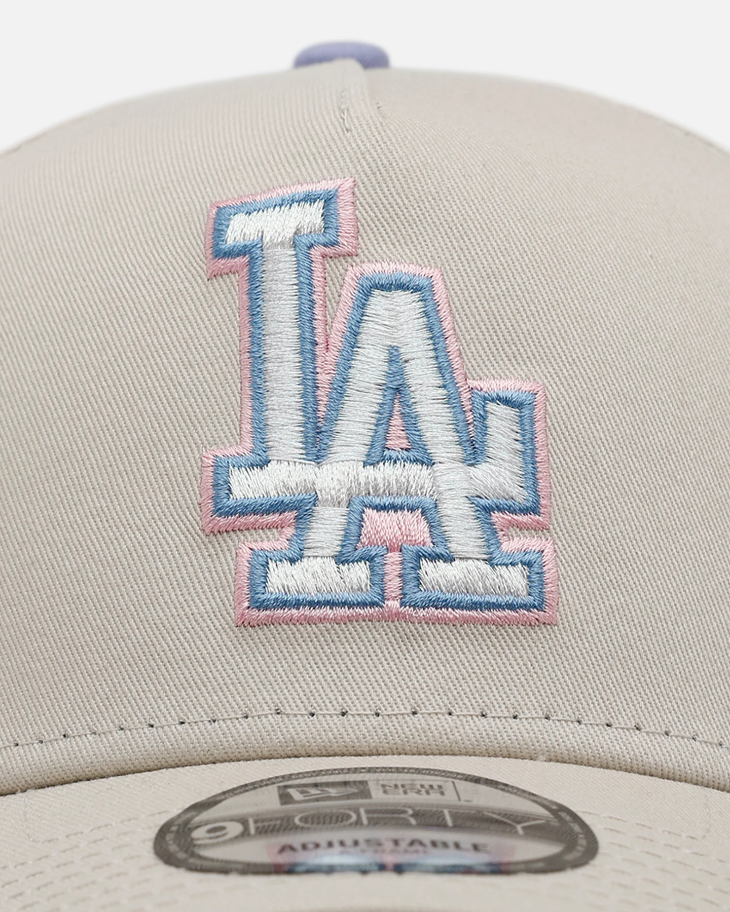 New Era Los Angeles Dodgers 'Pastel 2.0' 9FORTY A-Frame Snapback Stone - Image 5