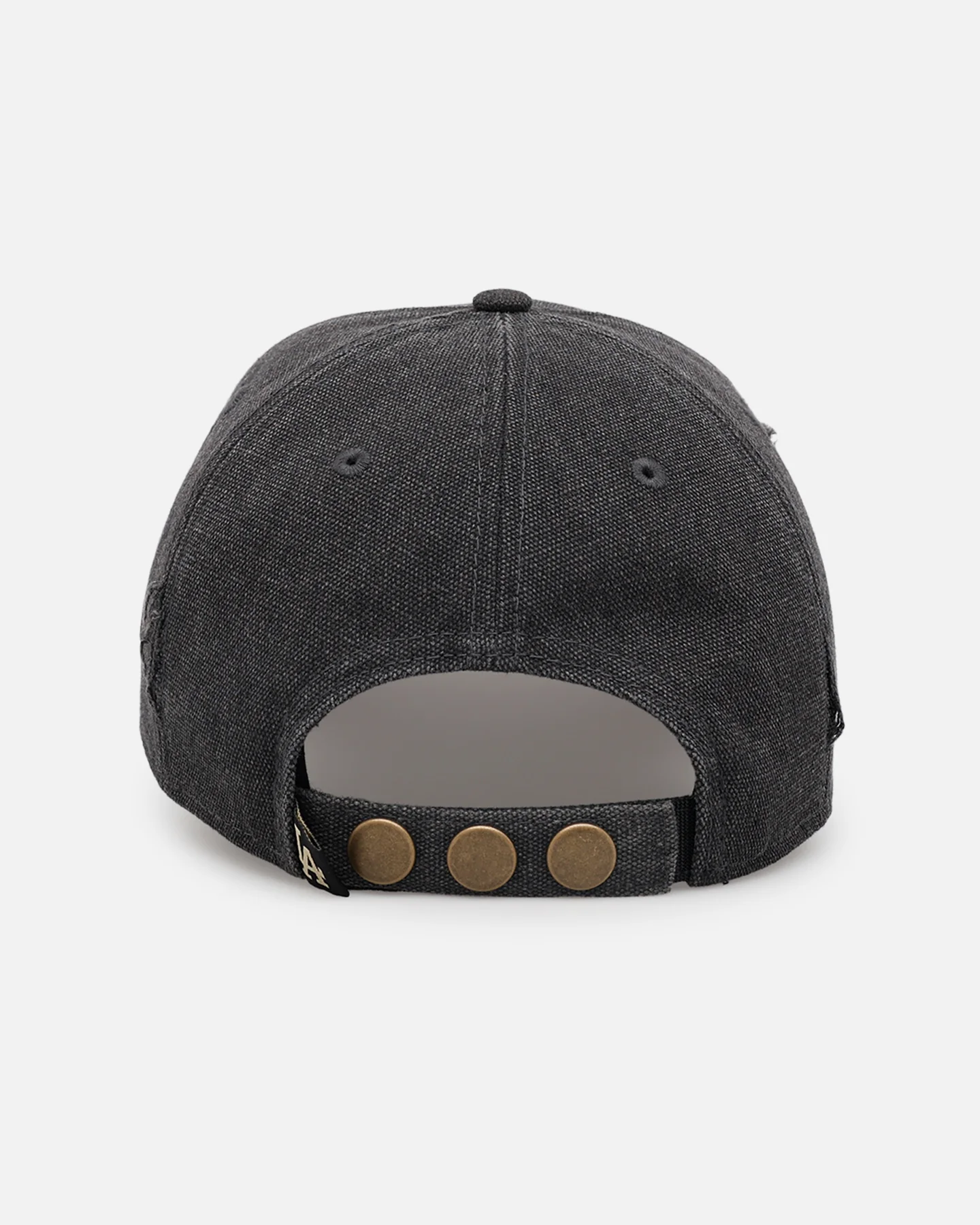 New Era Los Angeles Dodgers 'Patent Leather' 9FORTY A-Frame Strapback Washed Black - Image 2