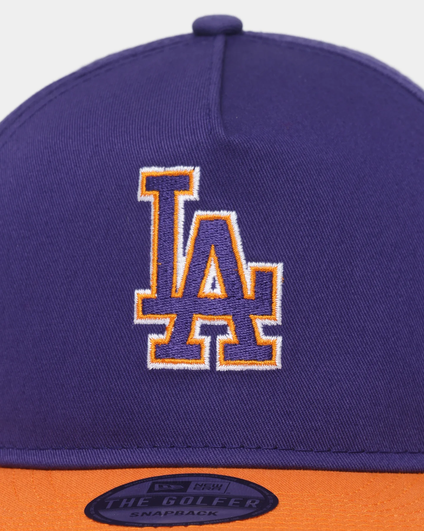 New Era Los Angeles Dodgers "Purple Valley" Old Golfer Snapback Purple/Orange - Image 6