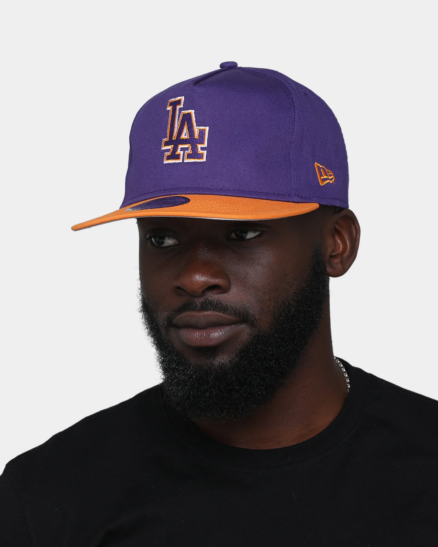 New Era Los Angeles Dodgers "Purple Valley" Old Golfer Snapback Purple/Orange - Image 8