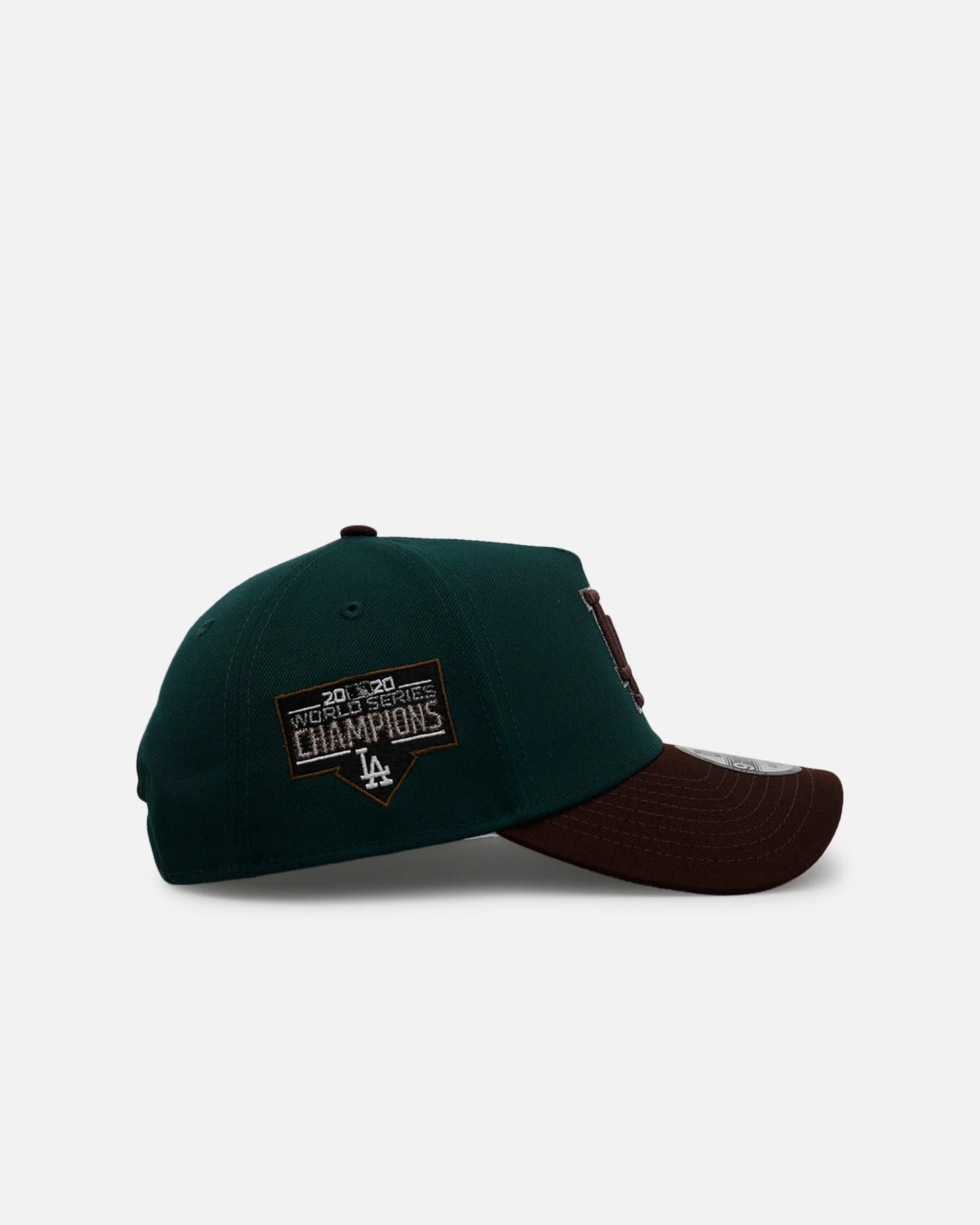 New Era Los Angeles Dodgers 'Rainforest' 9FORTY A-Frame Snapback Green/Brown - Image 3
