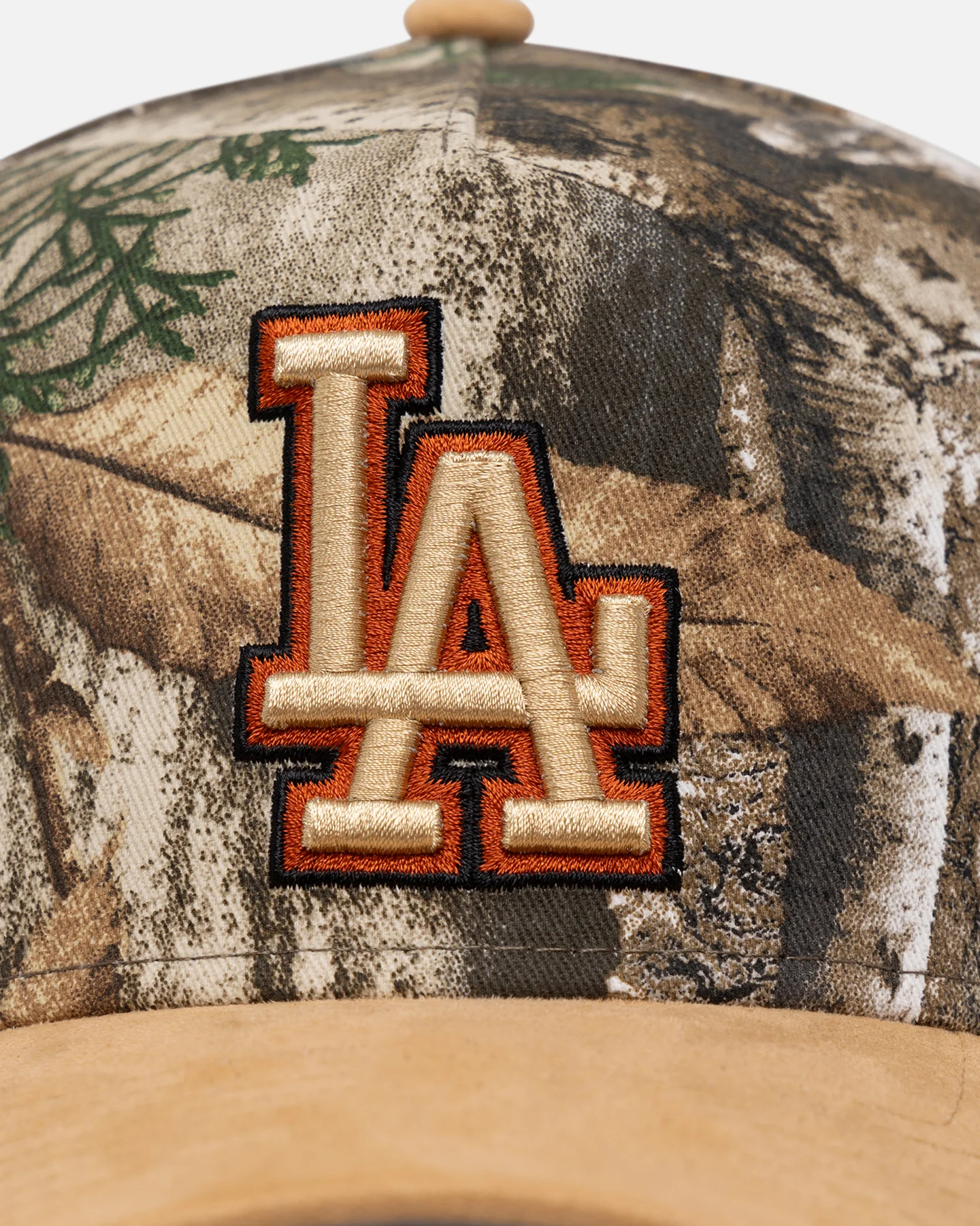 New Era Los Angeles Dodgers 'Real Tree Tan Suede' 9FORTY A-Frame Snapback Real Tree - Image 5