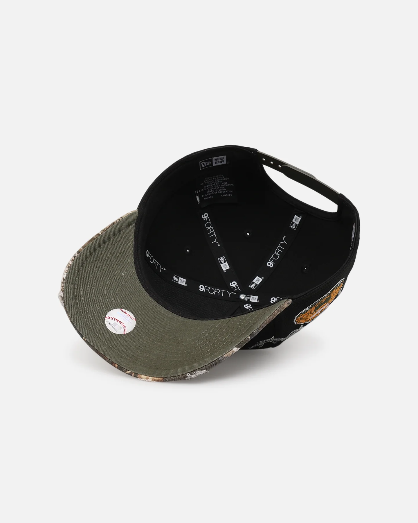 New Era Los Angeles Dodgers 'Realtree Grit 2.0' 9FORTY A-Frame Snapback Black/Green/Orange - Image 6