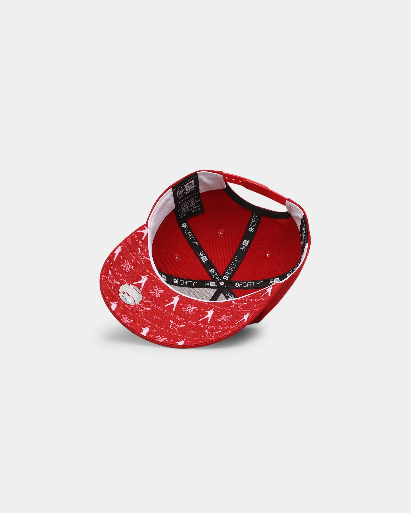New Era Los Angeles Dodgers 'Fairisle' 9FORTY K-Frame Snapback Red/White - Image 6