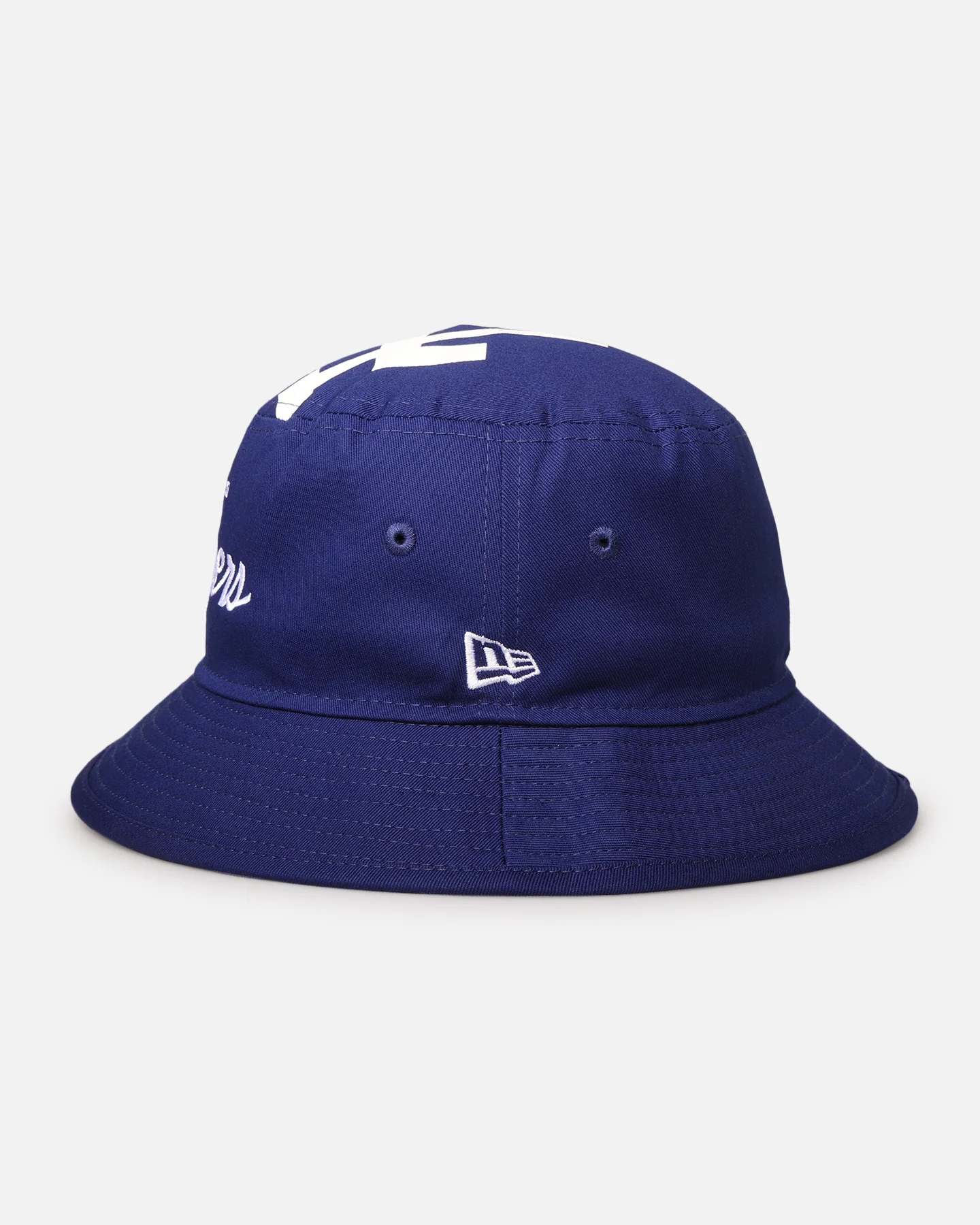 New Era Los Angeles Dodgers 'Script' Bucket Hat Official Team Colour - Image 2