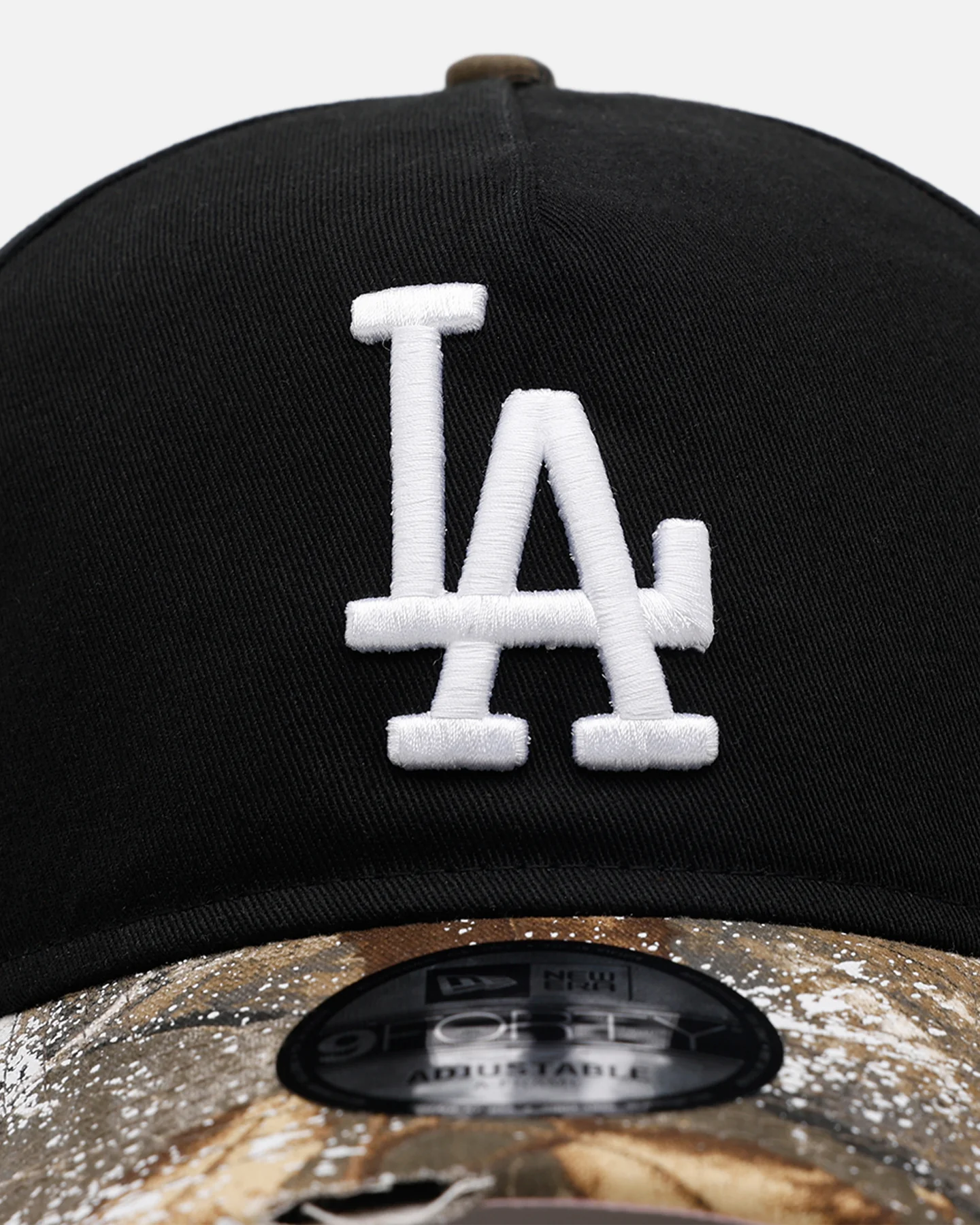 New Era Los Angeles Dodgers 'Seasoned Camo' 9FORTY A-Frame Snapback Black/Camo - Image 5