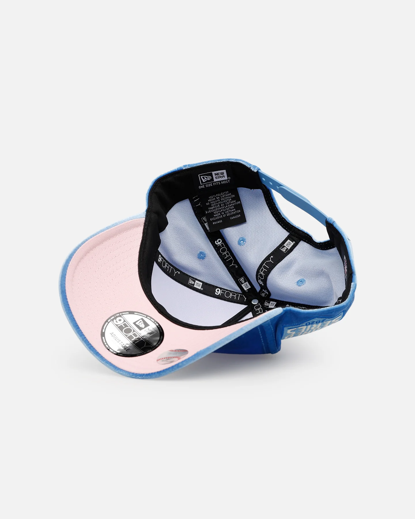 New Era Los Angeles Dodgers 'Sky Velvet' 9FORTY A-Frame Snapback Sky Blue - Image 6