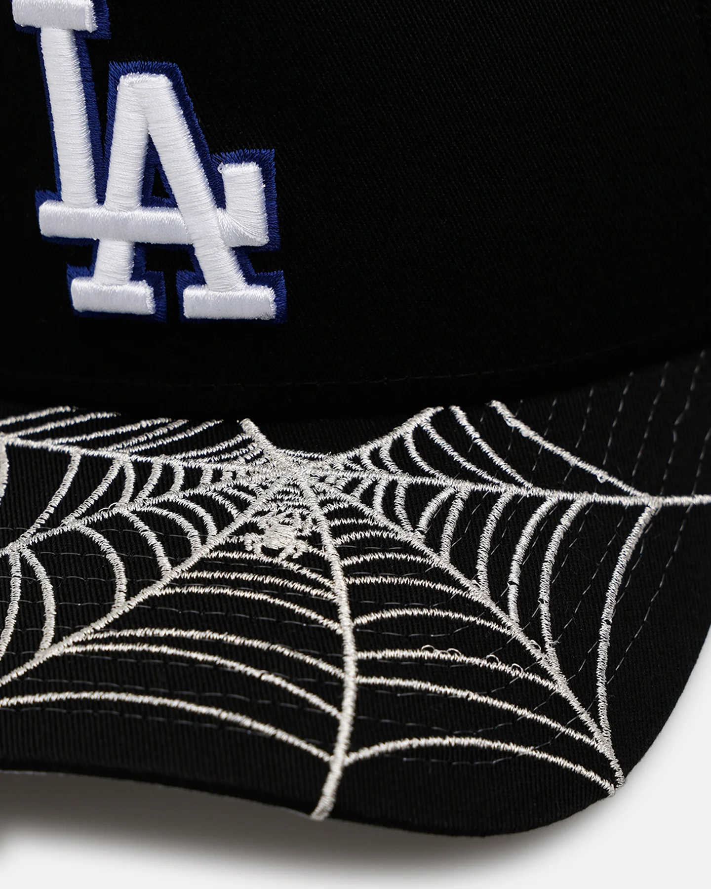 New Era Los Angeles Dodgers 'Spider Web Visor' 9FORTY A-Frame Snapback Black - Image 2