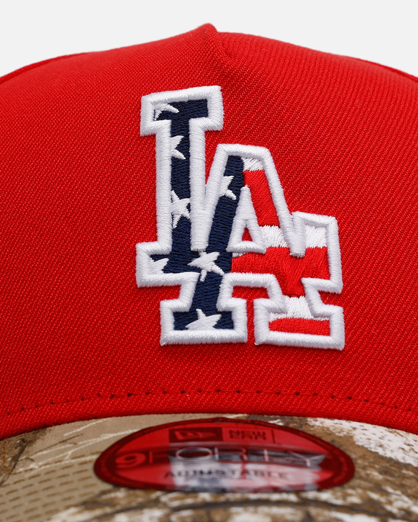 New Era Los Angeles Dodgers 'Stars And Stripes' 9FORTY A-Frame Snapback Red - Image 5