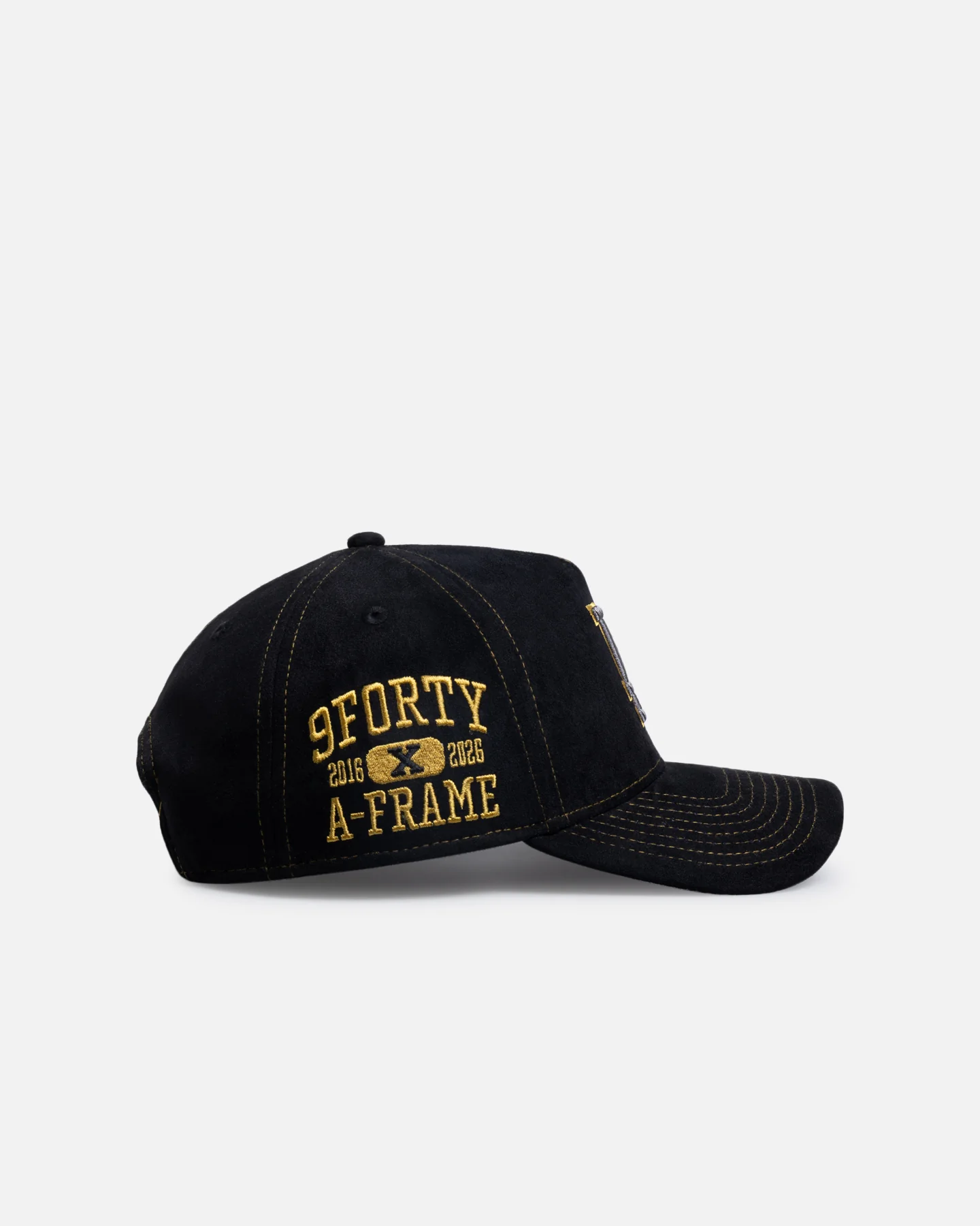 New Era Los Angeles Dodgers 'Statement Suede 10 Year Anniversary' 9FORTY A-Frame Snapback Black Suede - Image 3