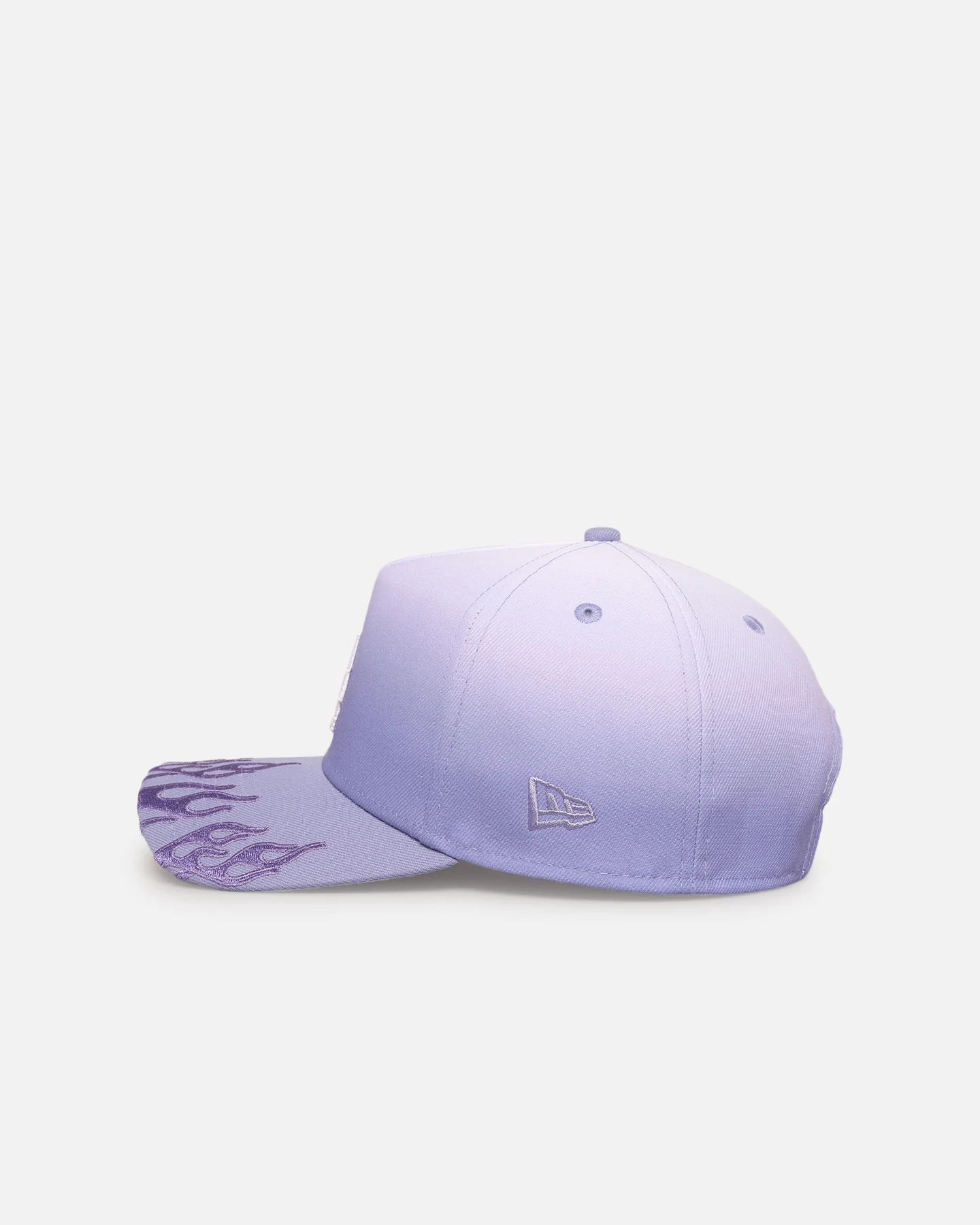 New Era Los Angeles Dodgers 'Sundyed Flames' 9FORTY A-Frame Snapback Lavender - Image 4