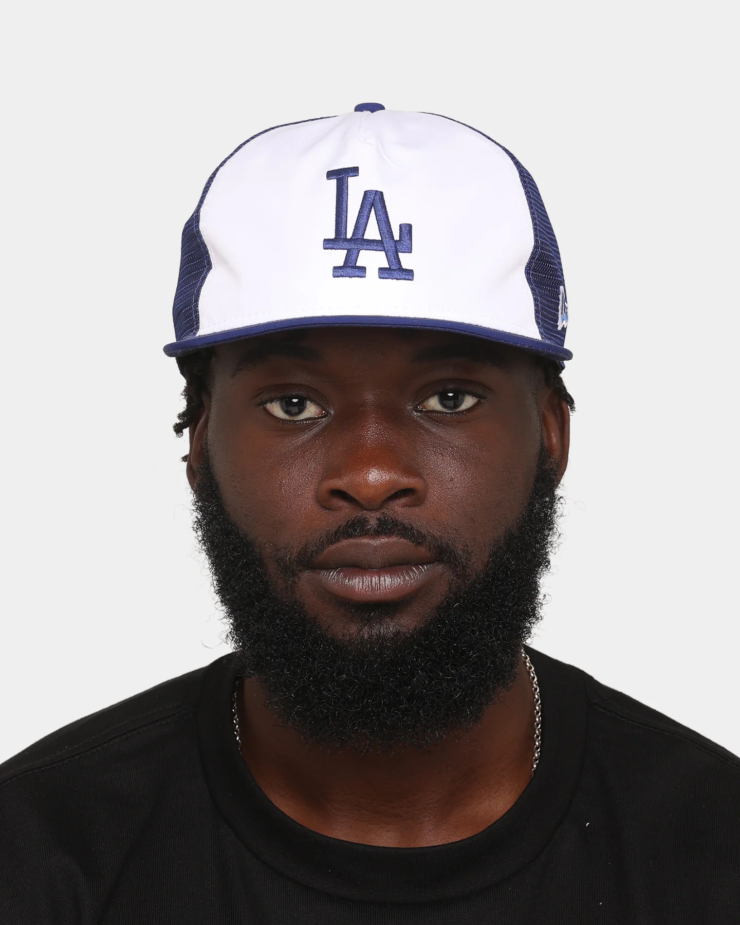 New Era Los Angeles Dodgers 'Team Two-Tone' Prolight Old Golfer Trucker Snapback White/OTC - Image 8