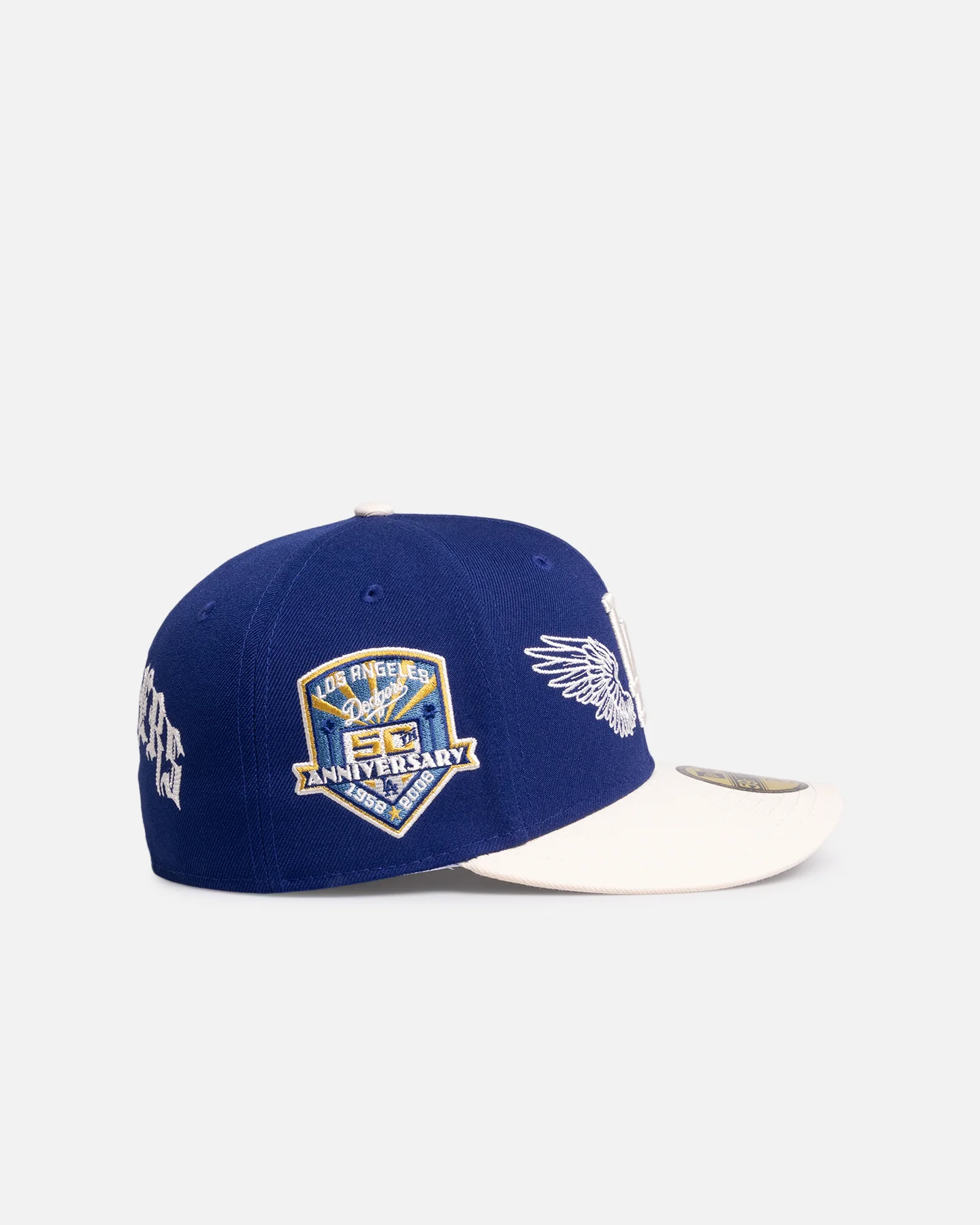 New Era Los Angeles Dodgers 'Team Wings' 59FIFTY Fitted Navy - Image 3