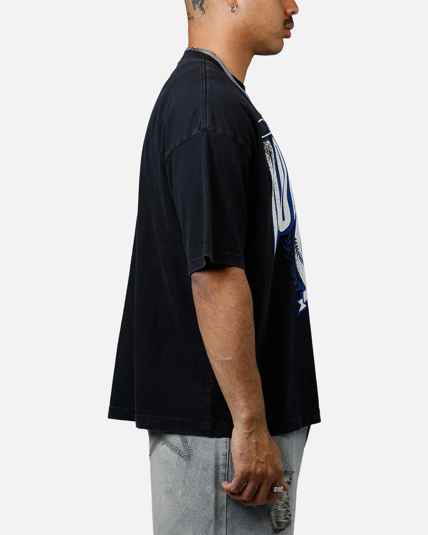 New Era Los Angeles Dodgers Throwback T-Shirt Black - Image 4