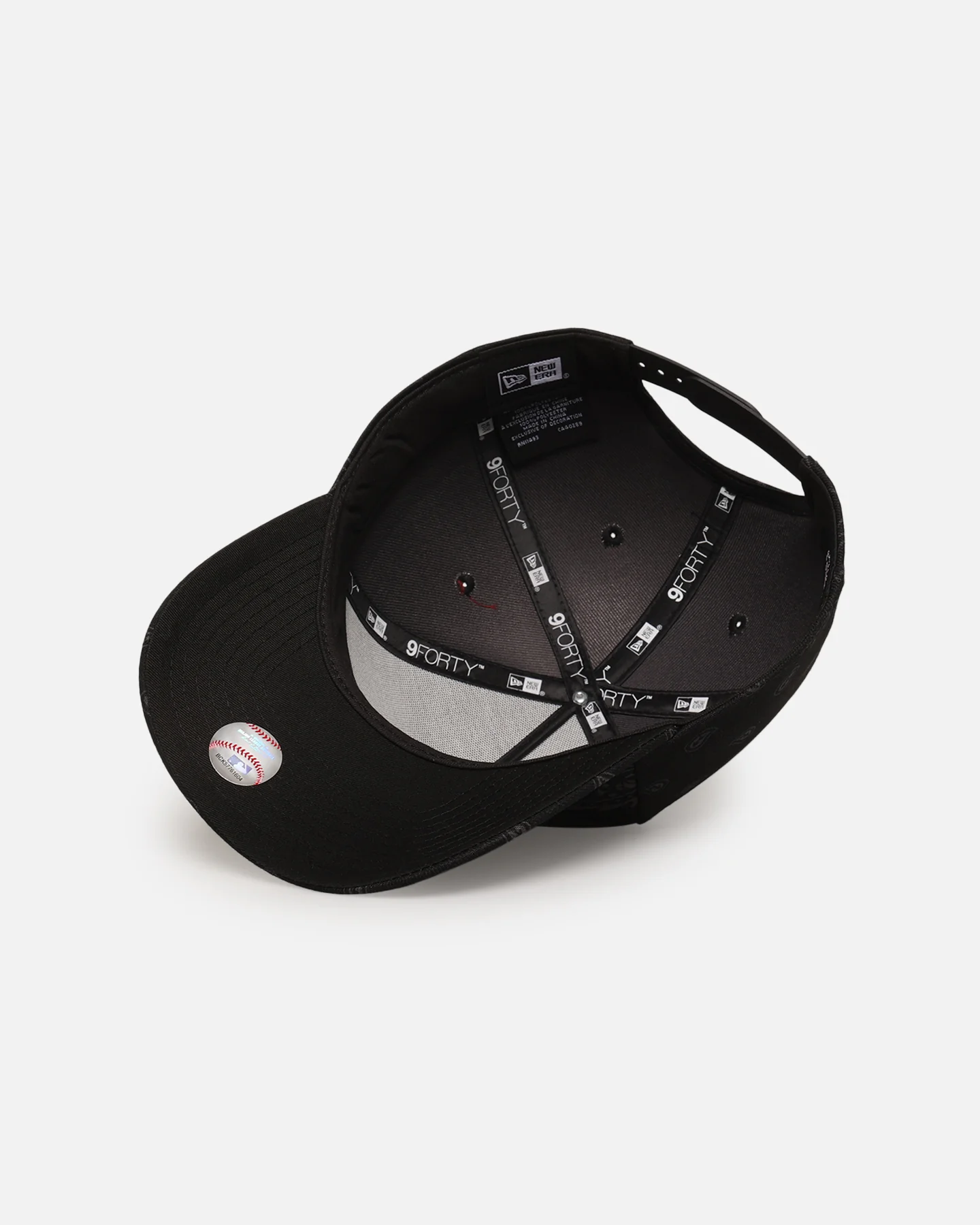 New Era Los Angeles Dodgers 'Tonal Paisley' 9FORTY A-Frame Snapback Black - Image 6