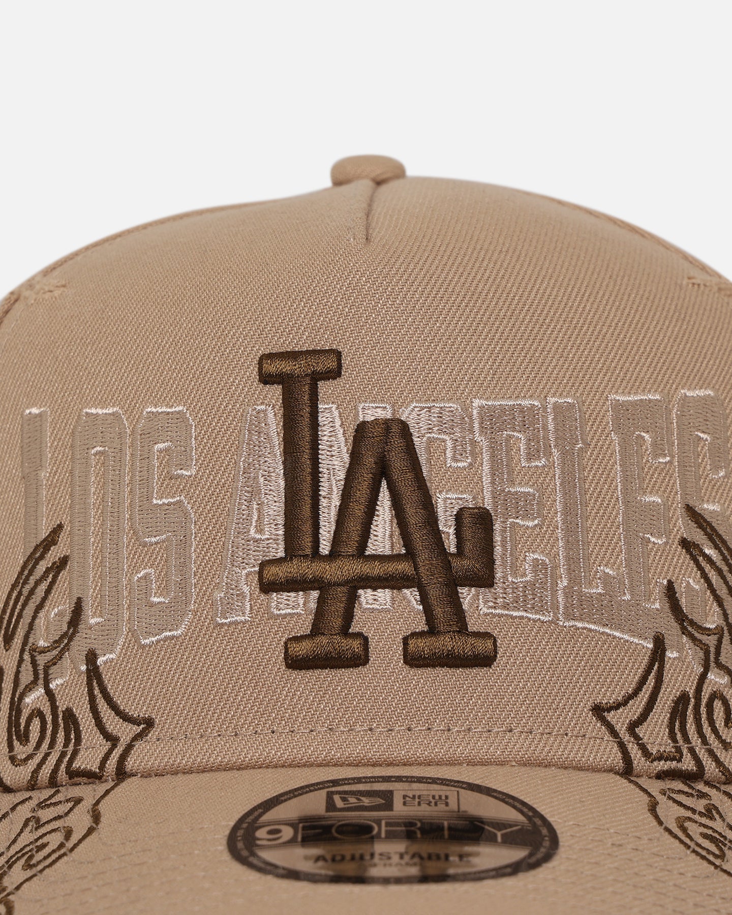 New Era Los Angeles Dodgers 'Tribal' 9FORTY A-Frame Snapback Camel - Image 5