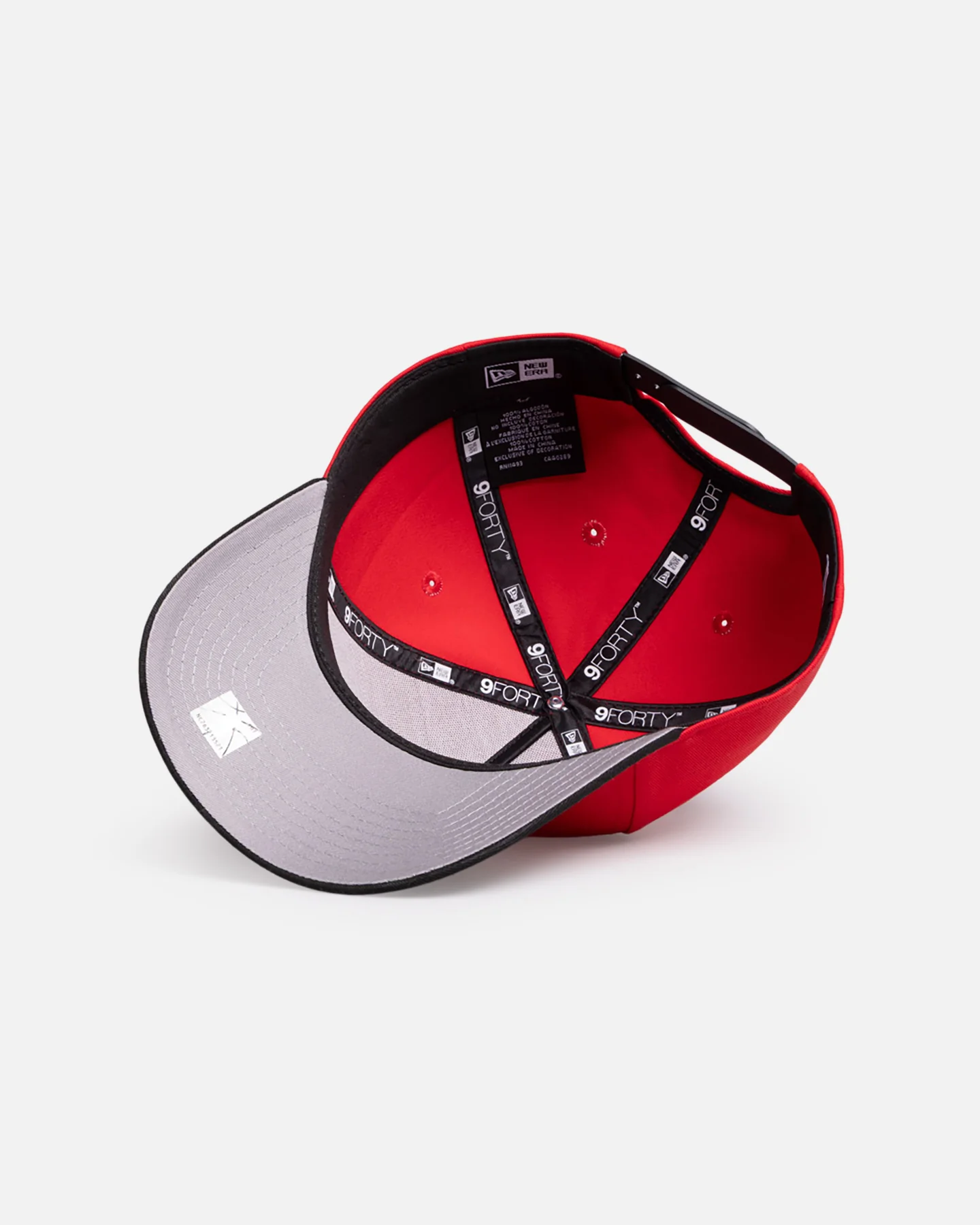 New Era Los Angeles Dodgers 'Two-Tone' 9FORTY A-Frame Snapback Red/Black - Image 6