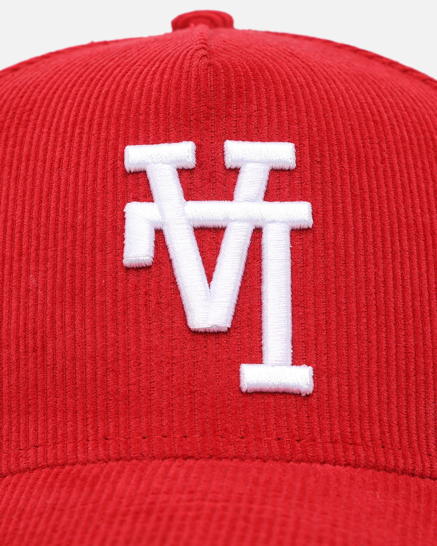 New Era Los Angeles Dodgers 'Upside Down LA Cord' 9FORTY A-Frame Corduroy Snapback Scarlet - Image 5