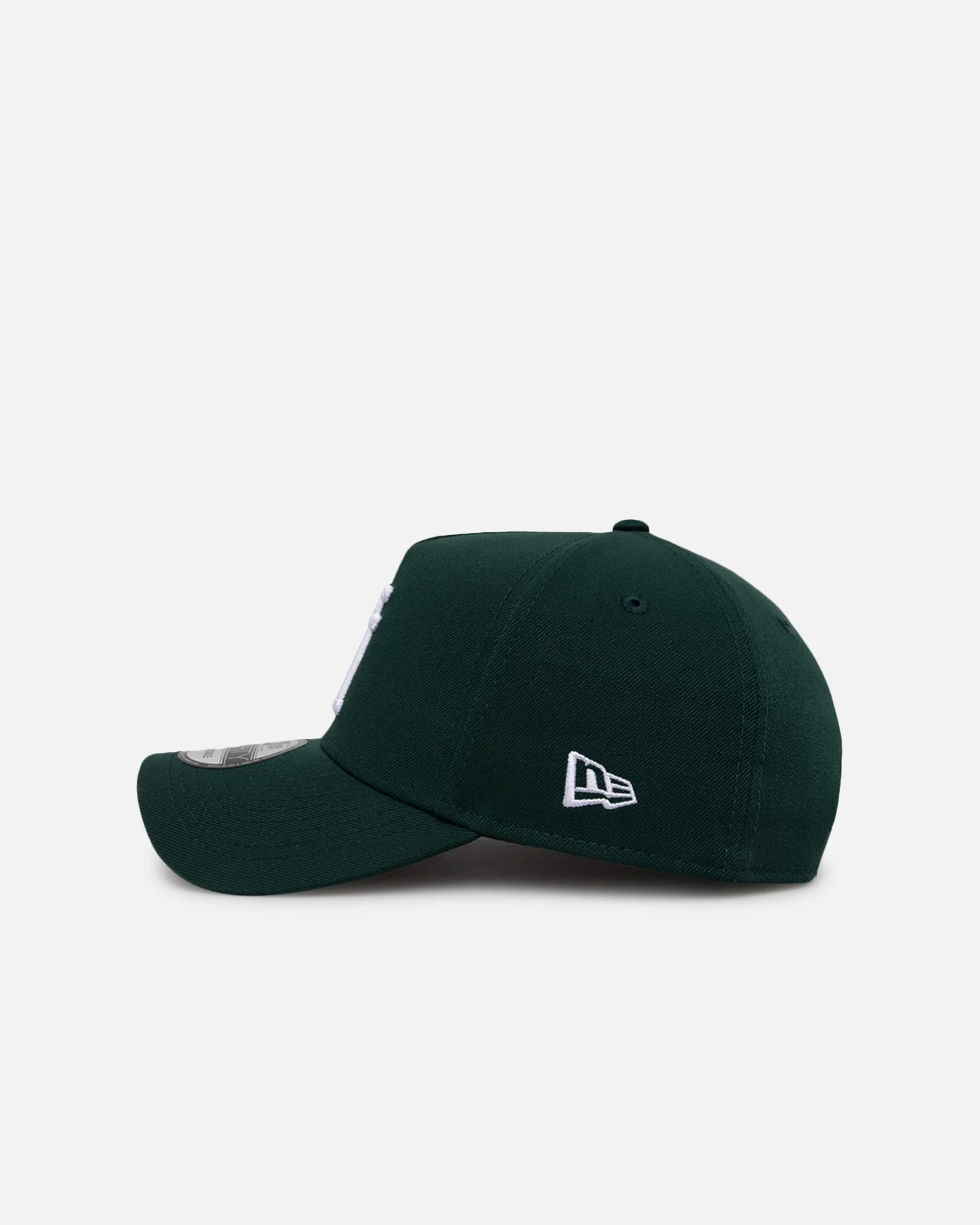 New Era Los Angeles Dodgers 'Upside Down LA Logo' 9FORTY A-Frame Snapback Dark Green - Image 4