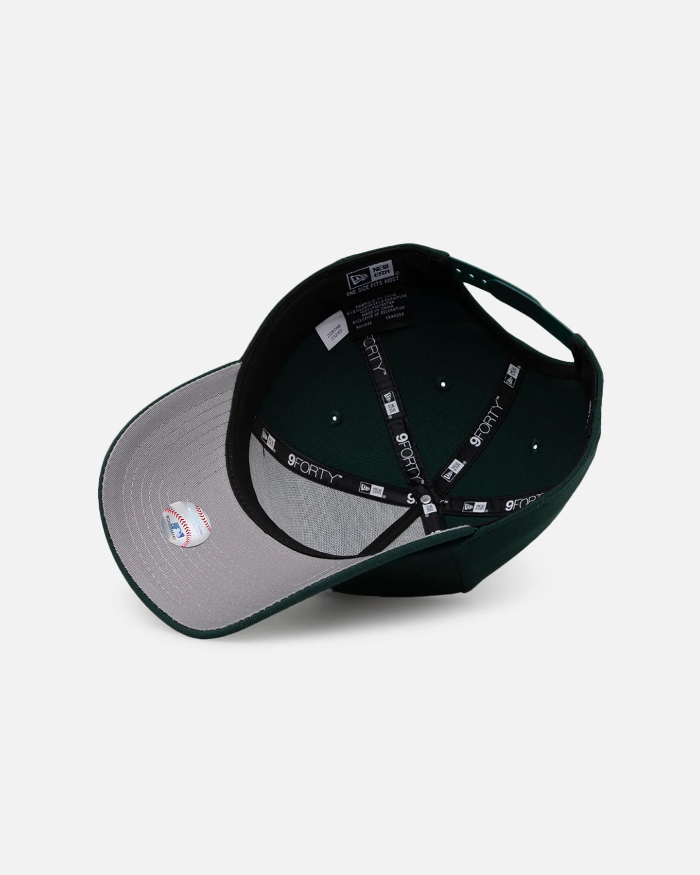 New Era Los Angeles Dodgers 'Upside Down LA Logo' 9FORTY A-Frame Snapback Dark Green - Image 6