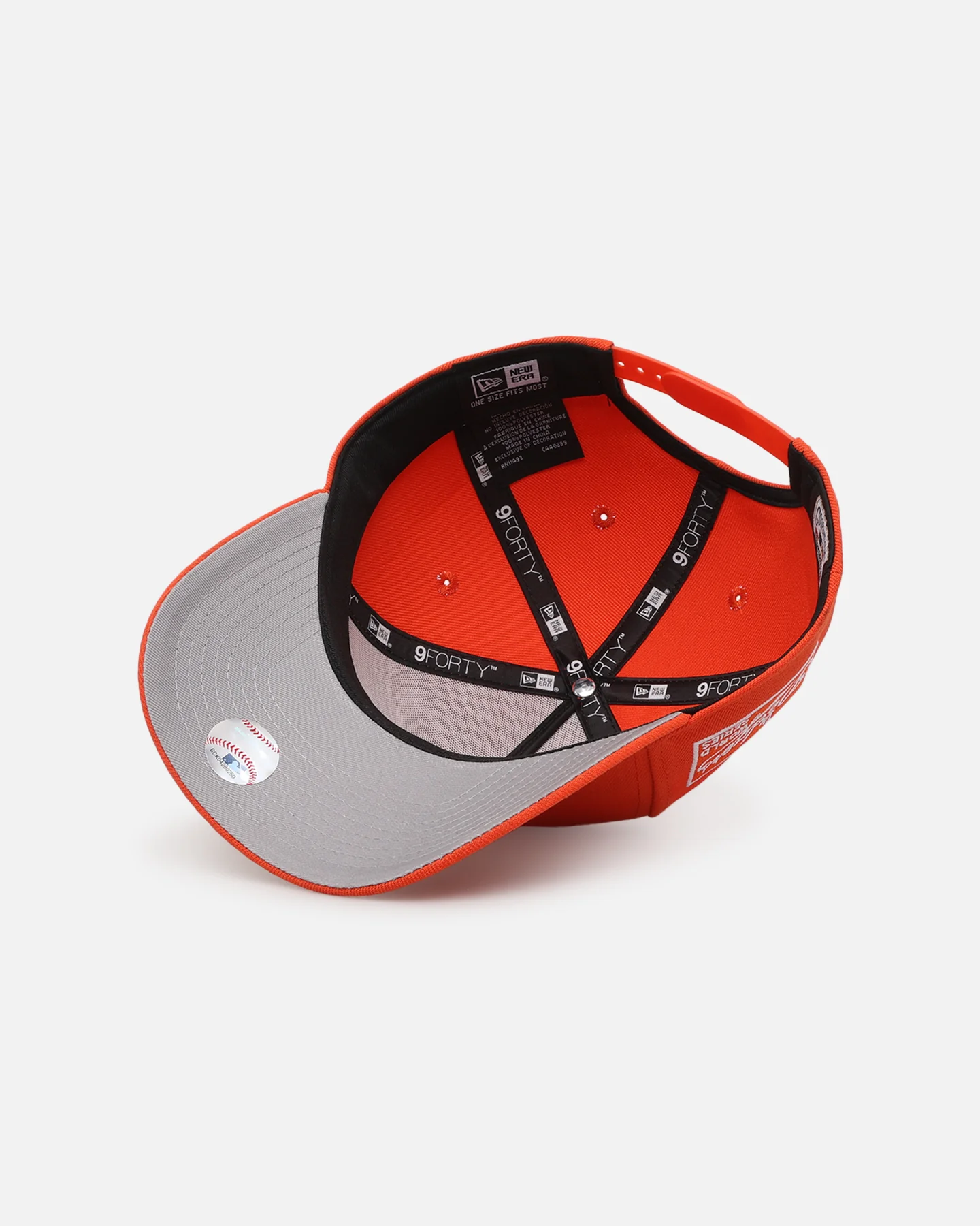 New Era Los Angeles Dodgers 'Upside Down LA Polychromatic' 9FORTY A-Frame Snapback Orange - Image 6
