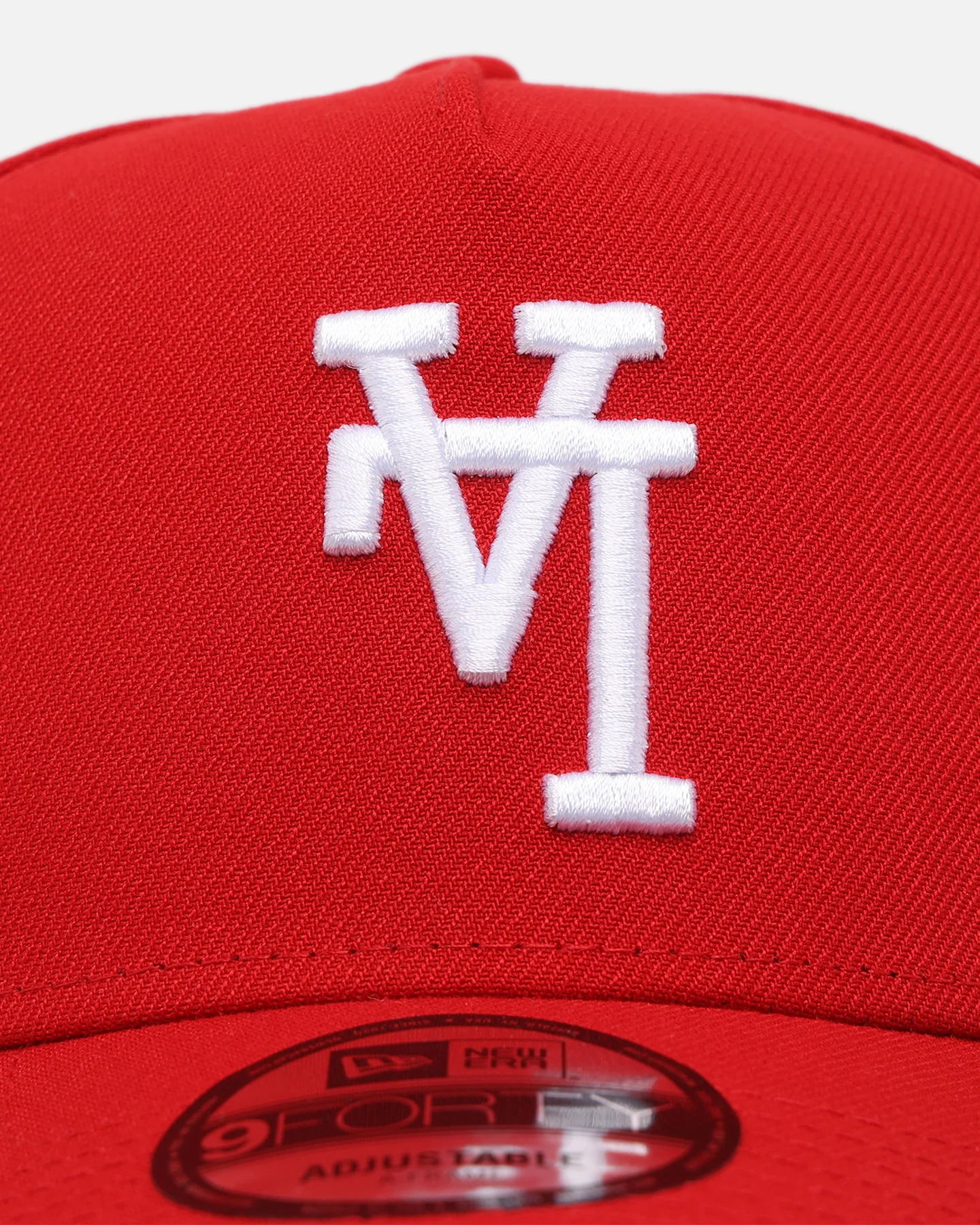 New Era Los Angeles Dodgers 'Upside Down LA Polychromatic' 9FORTY A-Frame Snapback Red - Image 5