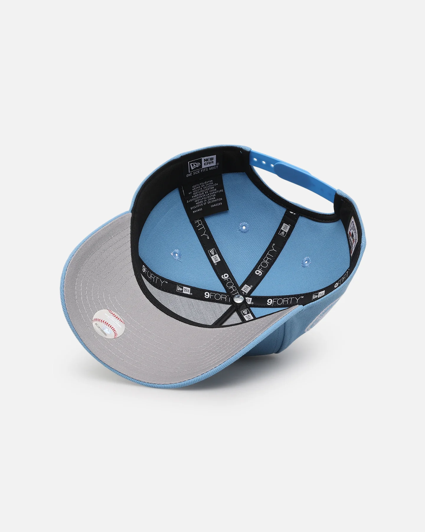New Era Los Angeles Dodgers 'Upside Down LA Polychromatic' 9FORTY A-Frame Snapback Sky Blue - Image 6