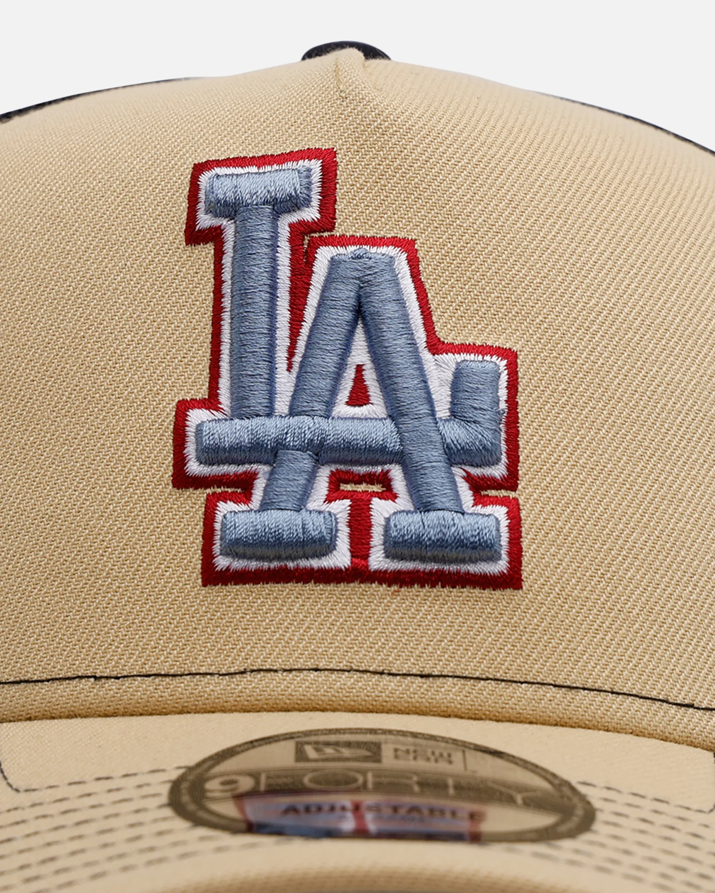 New Era Los Angeles Dodgers 'Vintage Truckers' 9FORTTY A-Frame Trucker Snapback Vegas Gold - Image 5