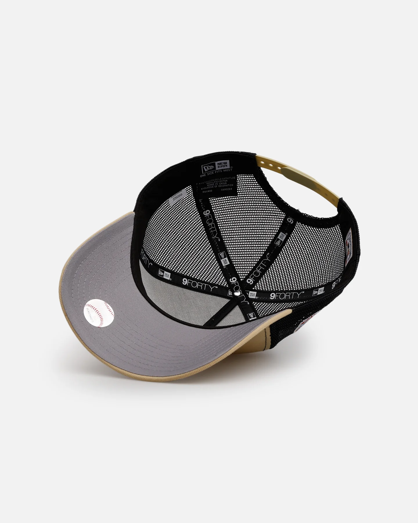 New Era Los Angeles Dodgers 'Vintage Truckers' 9FORTTY A-Frame Trucker Snapback Vegas Gold - Image 6