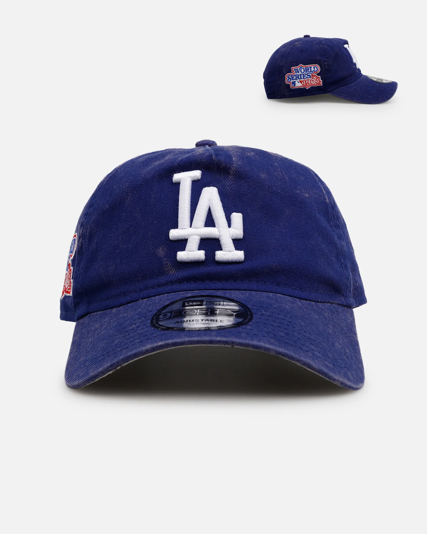 New Era Los Angeles Dodgers 'Washed Team Color' Unstructured 9FORTY A-Frame Snapback Official Team Color