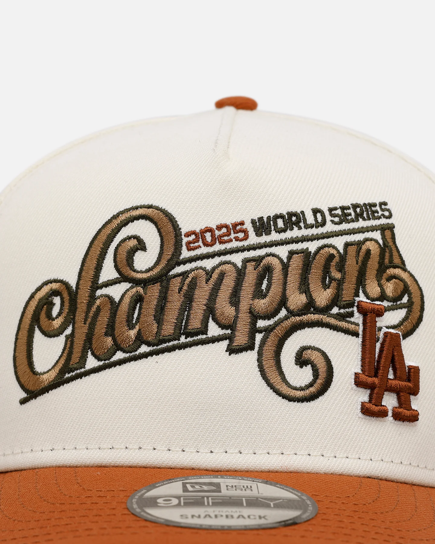 New Era Los Angeles Dodgers 'World Series Champs 2026' 9FIFTY Snapback Brown - Image 5
