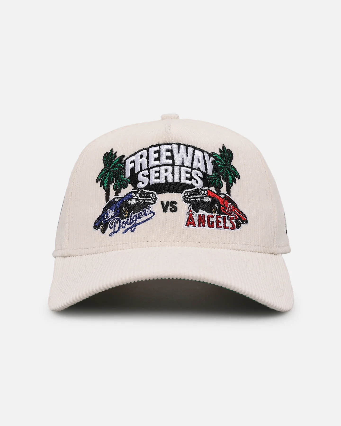 New Era Los Angeles Dodgers X Los Angeles Angels Freeway Series 9FORTY A-Frame Corduroy Snapback White
