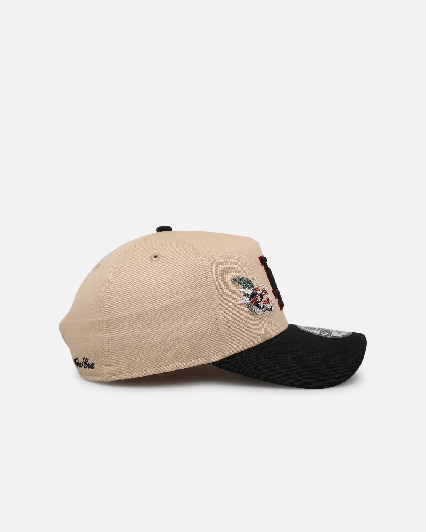 New Era Los Angeles Dodgers 'Dragon Collection 2.0' 9FORTY A-Frame Snapback Black/Oak - Image 3