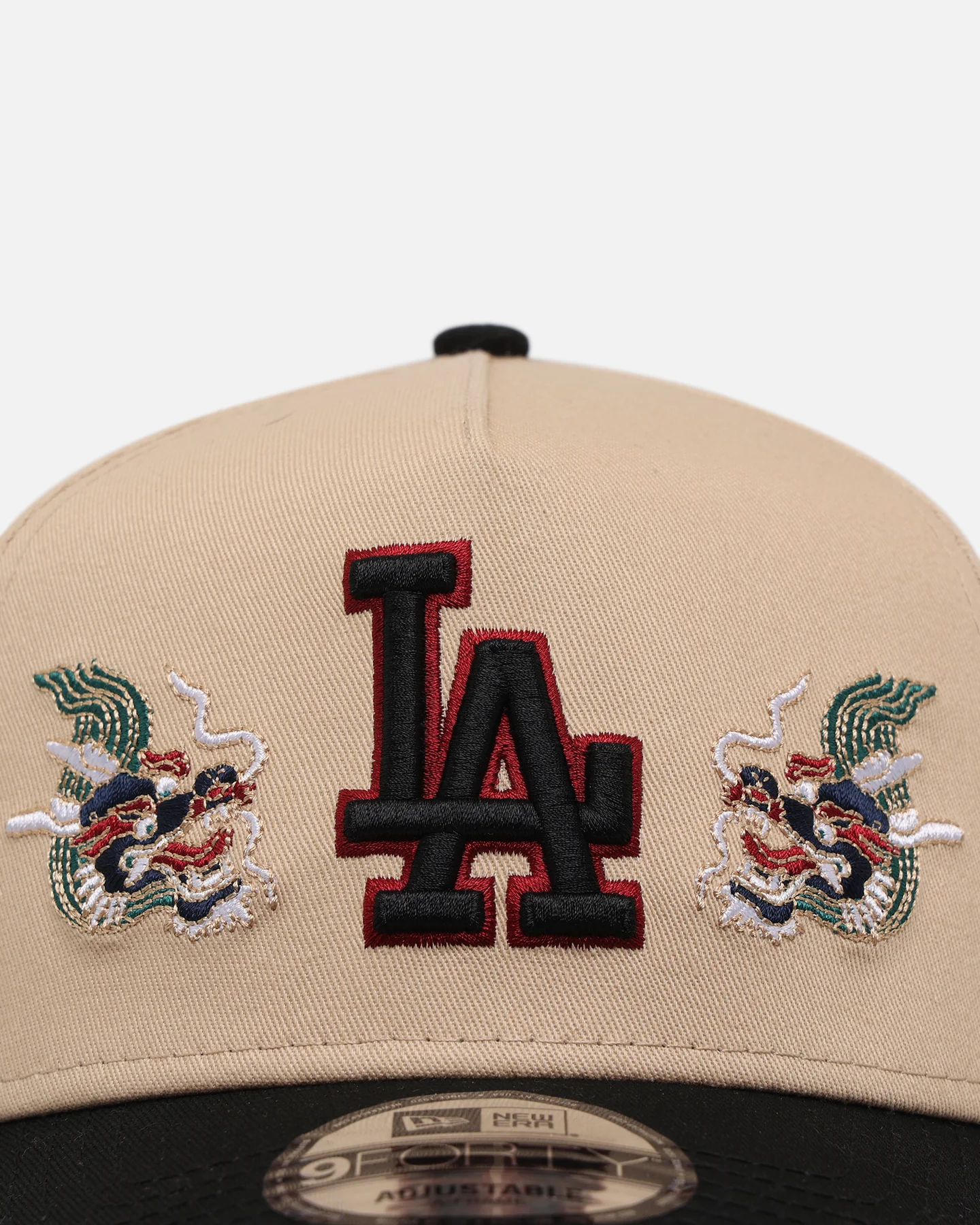 New Era Los Angeles Dodgers 'Dragon Collection 2.0' 9FORTY A-Frame Snapback Black/Oak - Image 5