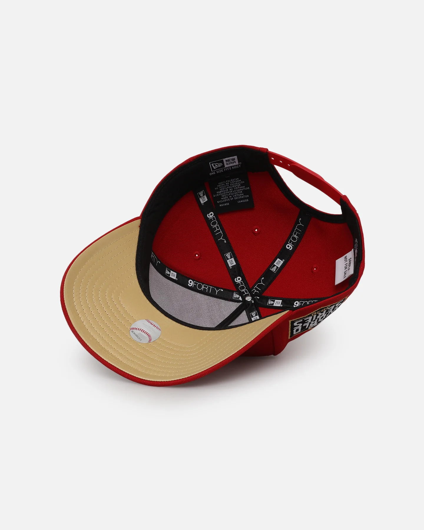 New Era Los Angeles Dodgers 'Year Of The Snake' 9FORTY A-Frame Snapback Red/Gold - Image 6