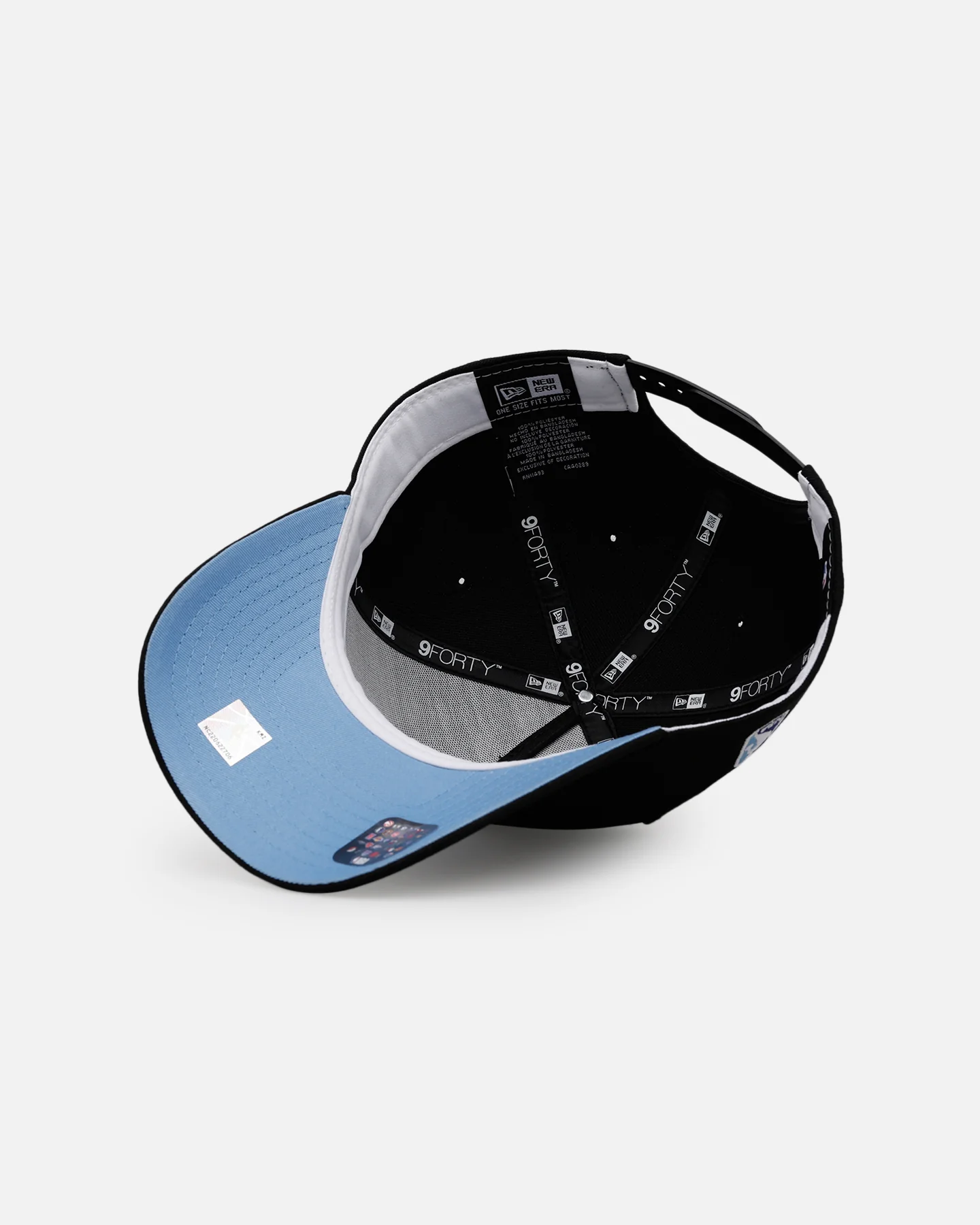 New Era Los Angeles Lakers 'Black And Sky Blue' 9FORTY A-Frame Snapback Black/Sky Blue - Image 6