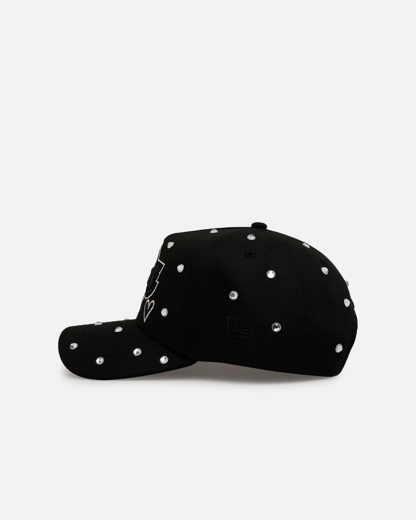 New Era Los Angeles Lakers 'Black Satin Hearts' 9FORTY A-Frame Snapback Black - Image 4