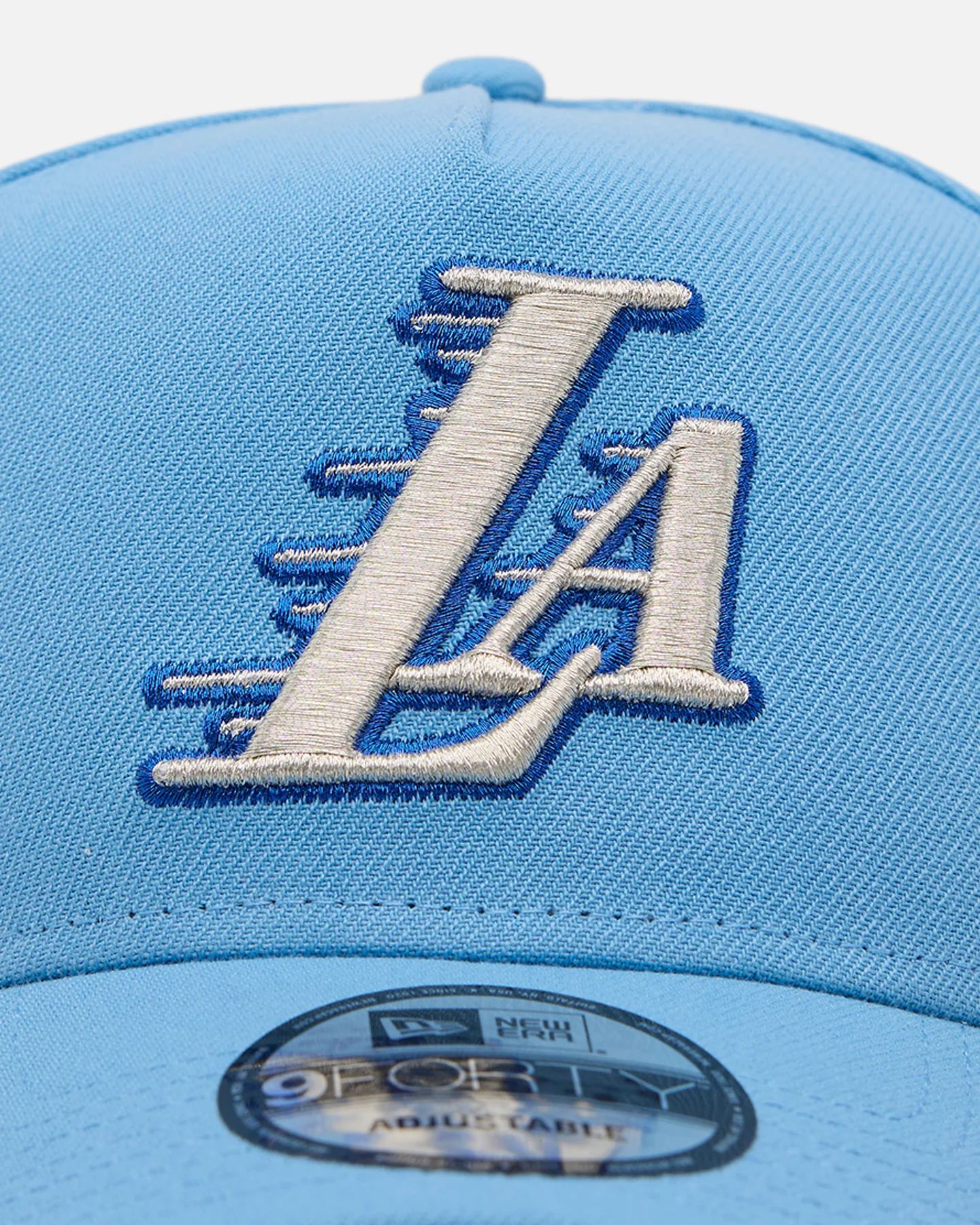 New Era Los Angeles Lakers 'Black Sky Blue' 9FORTY A-Frame Snapback Sky Blue - Image 5