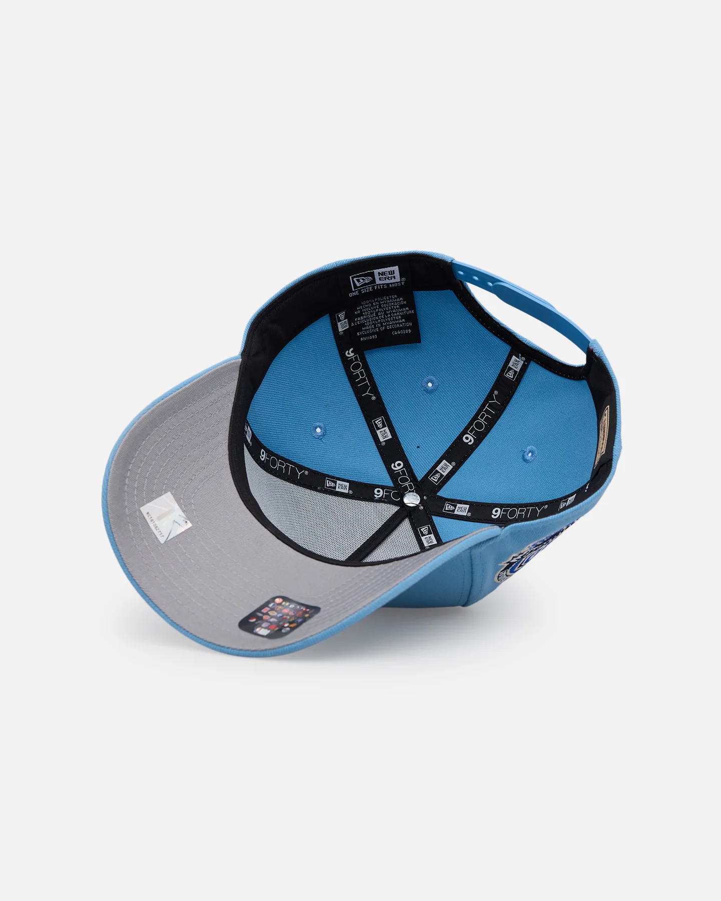New Era Los Angeles Lakers 'Black Sky Blue' 9FORTY A-Frame Snapback Sky Blue - Image 6