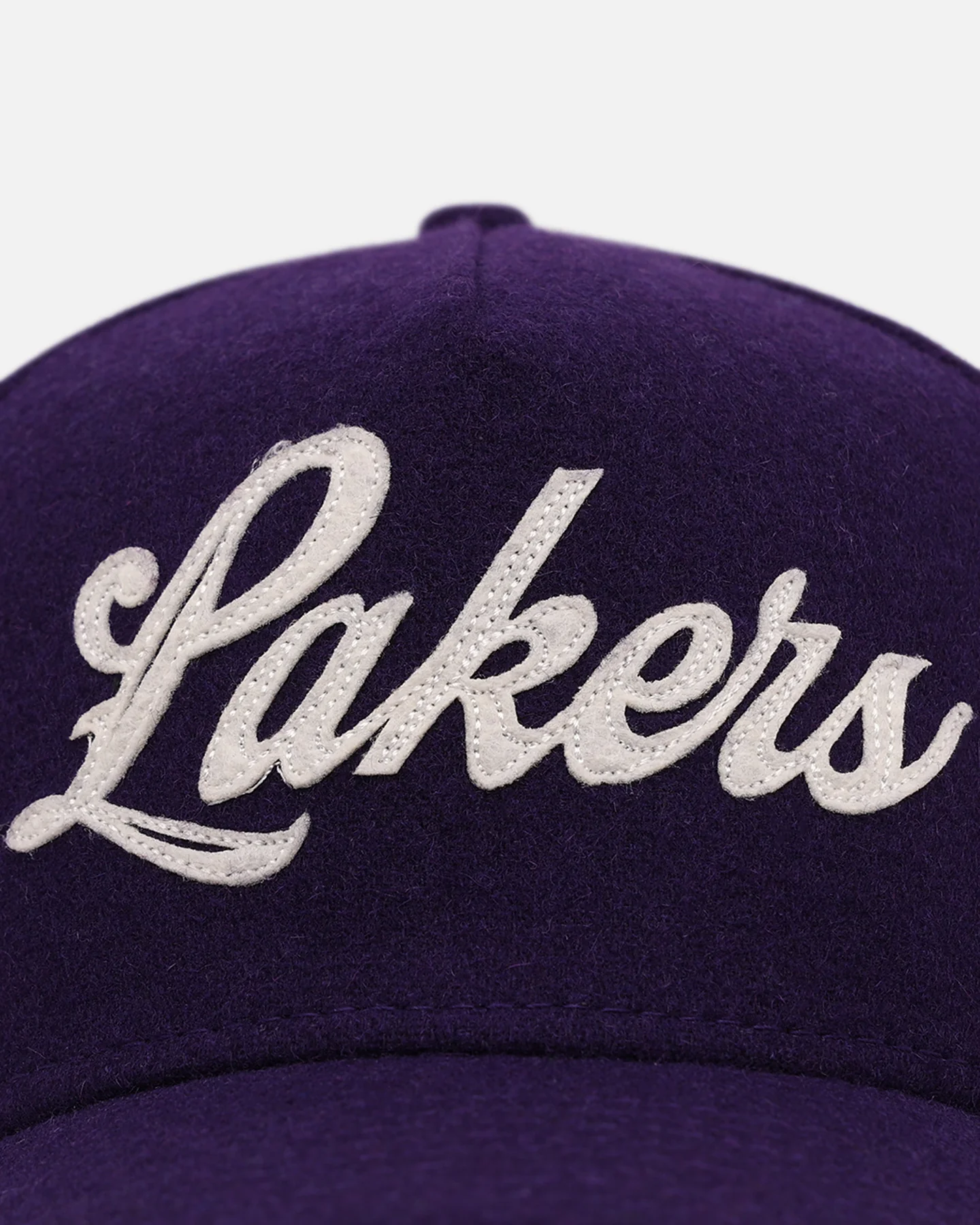 New Era Los Angeles Lakers 'Candy Cane Side Patch' 9FORTY A-Frame Snapback Official Team Color - Image 2