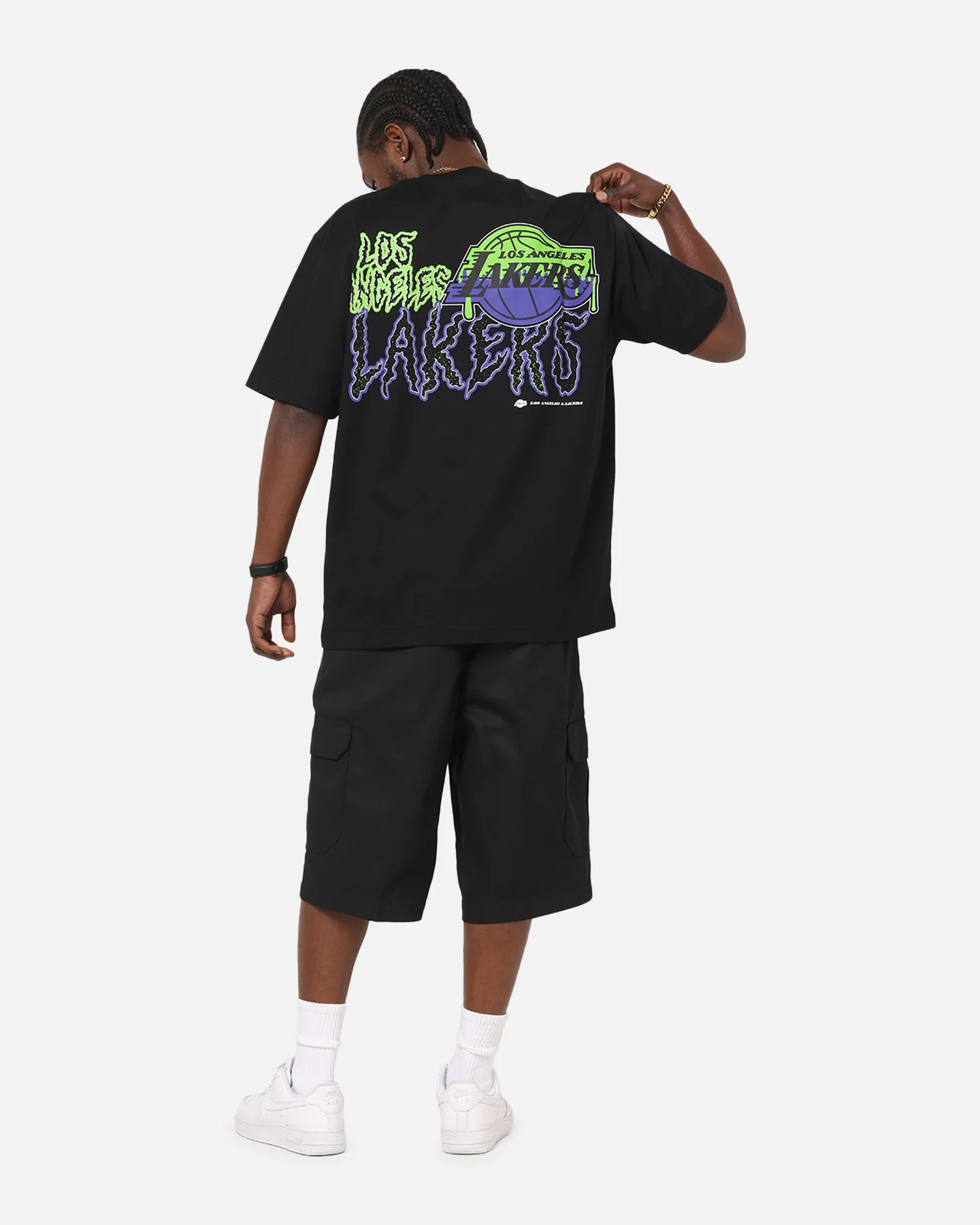 New Era Los Angeles Lakers Drip T-Shirt Black - Image 3
