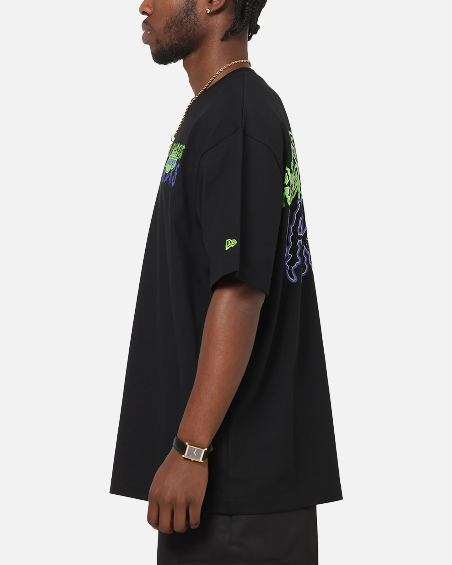 New Era Los Angeles Lakers Drip T-Shirt Black - Image 6