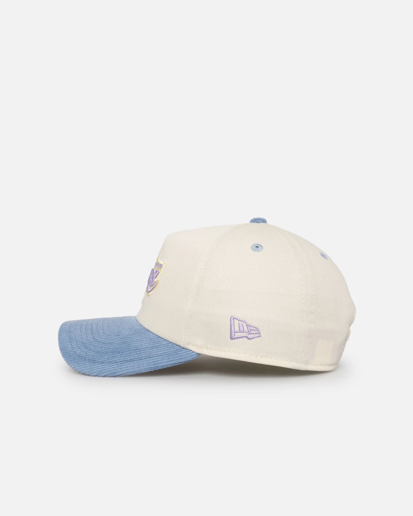 New Era Los Angeles Lakers 'Easter Corduroy' 9FORTY A-Frame Snapback White/Blue - Image 10