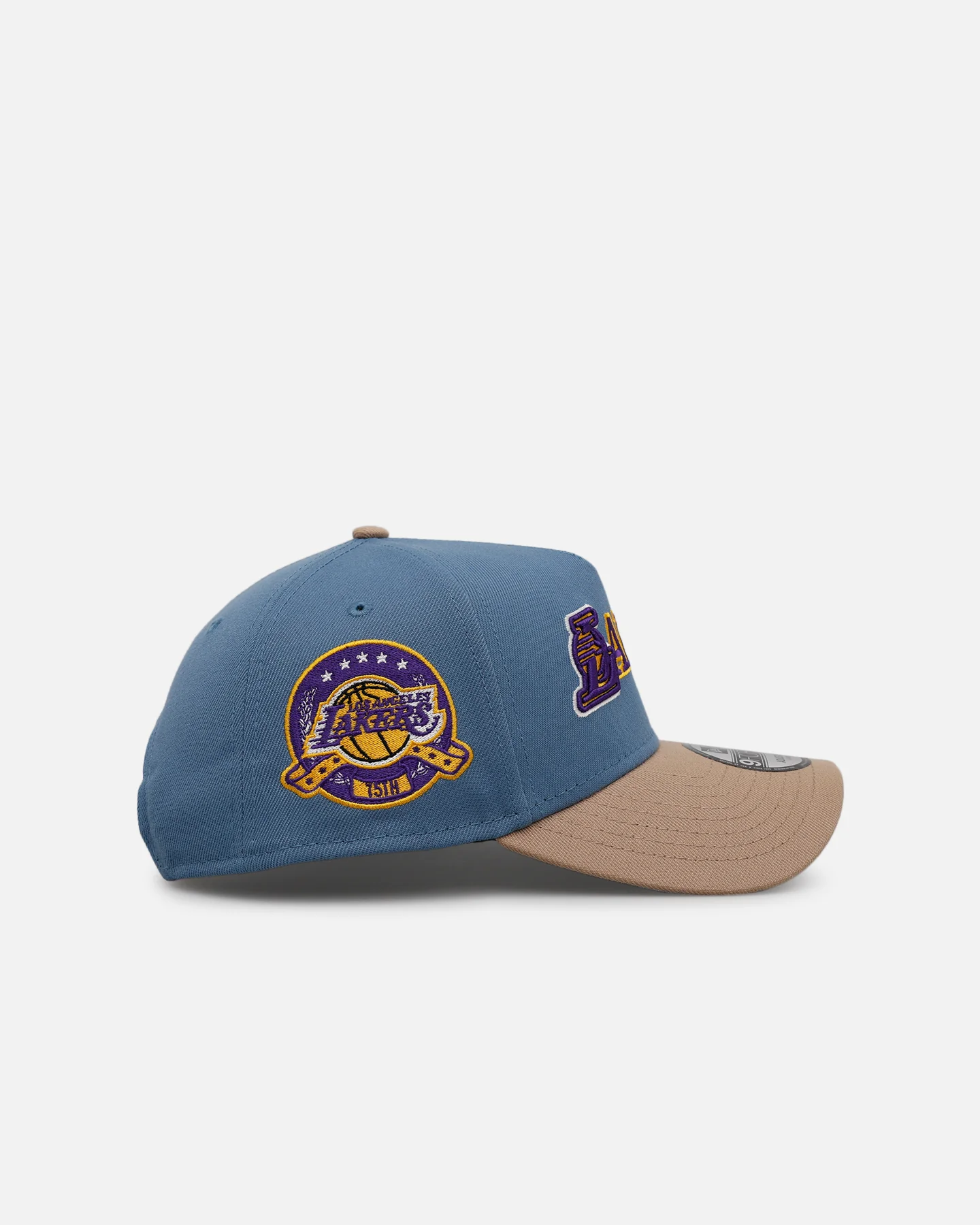New Era Los Angeles Lakers 'Easy Breezy' 9FORTY A-Frame Snapback Blue/Tan - Image 3