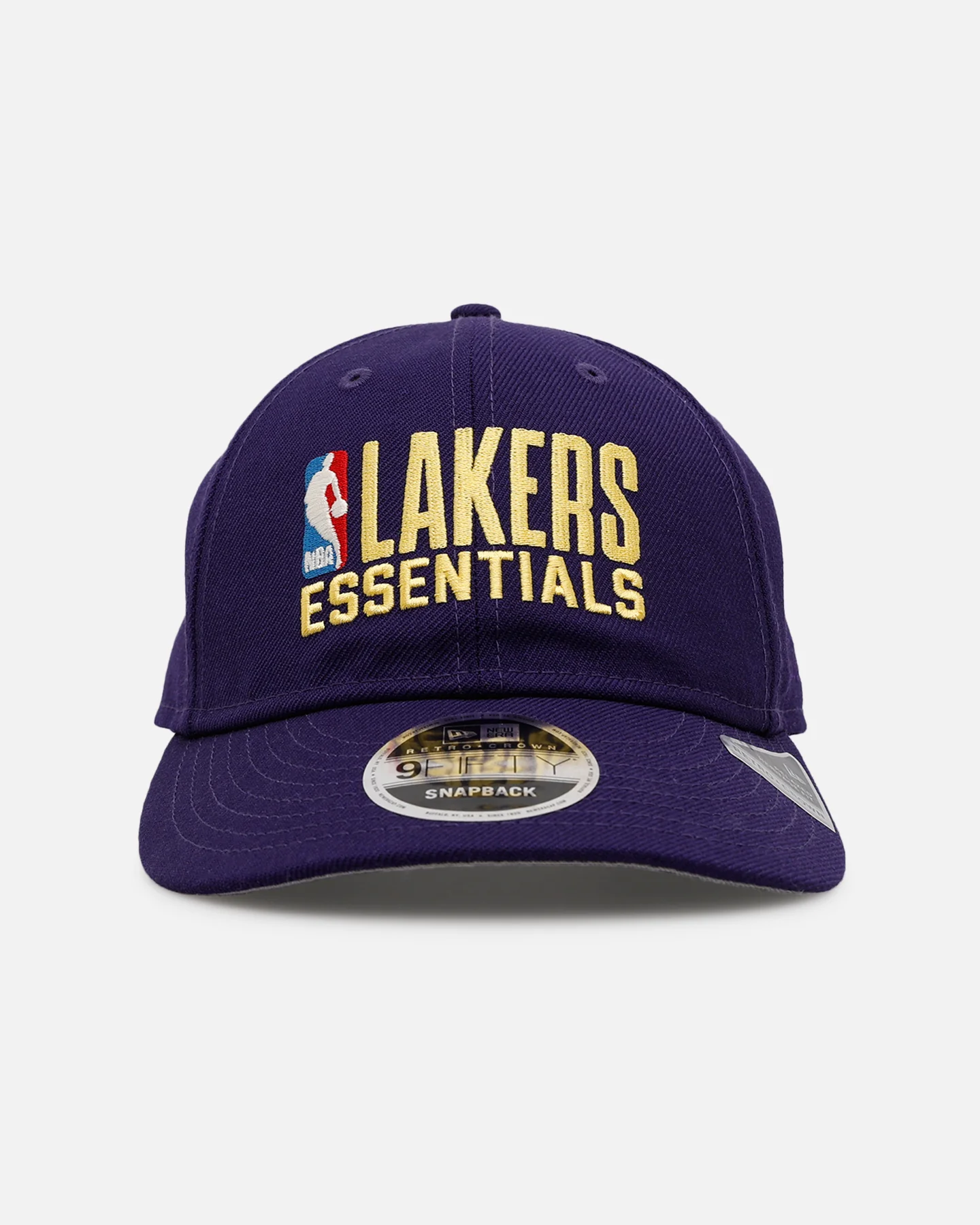 New Era Los Angeles Lakers 'Fear Of God x NBA' 9FIFTY Retro Crown Snapback Purple - Image 7