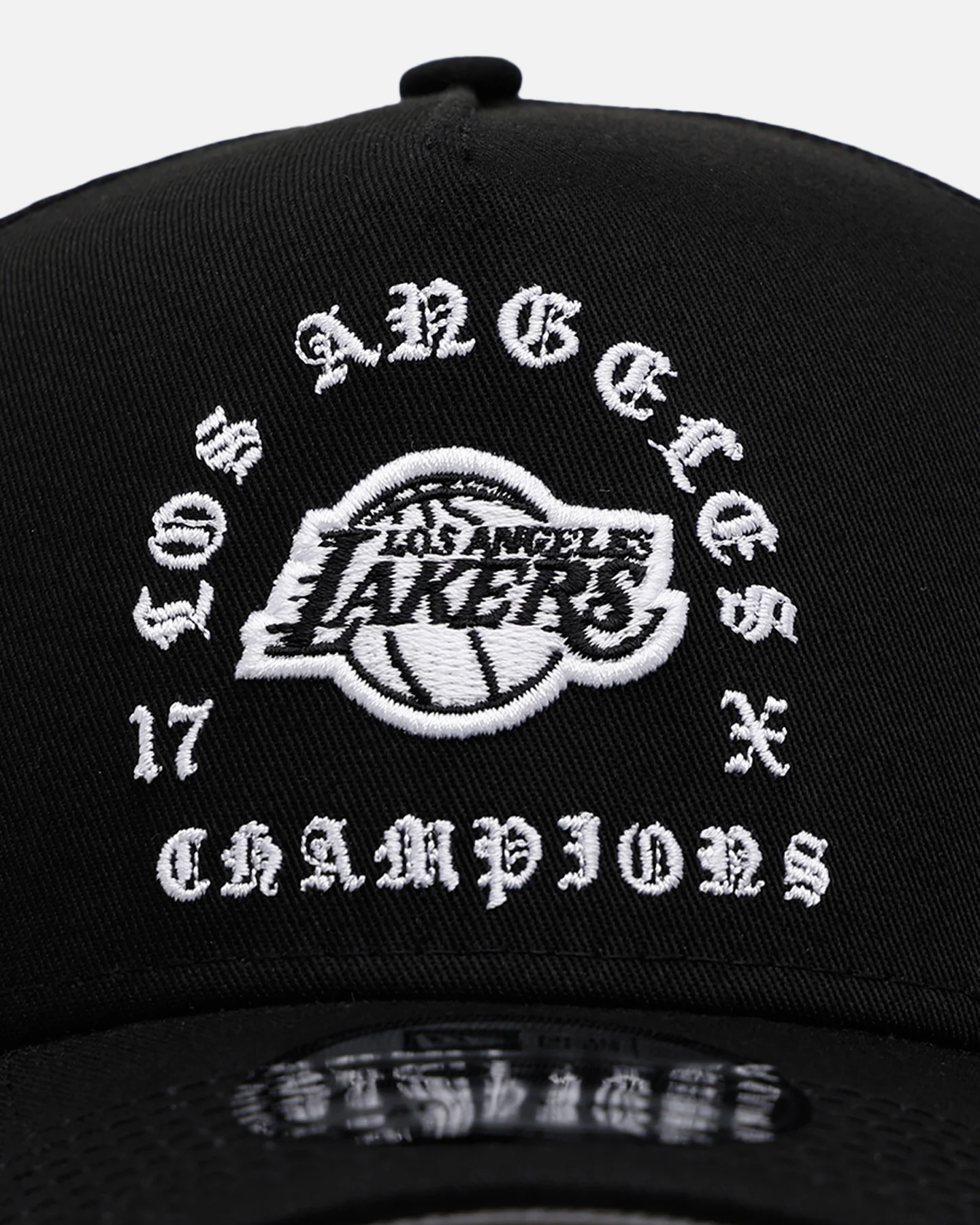 New Era Los Angeles Lakers 'Gothic Arch 2.0' 9FORTY A-Frame Snapback Black/White - Image 5