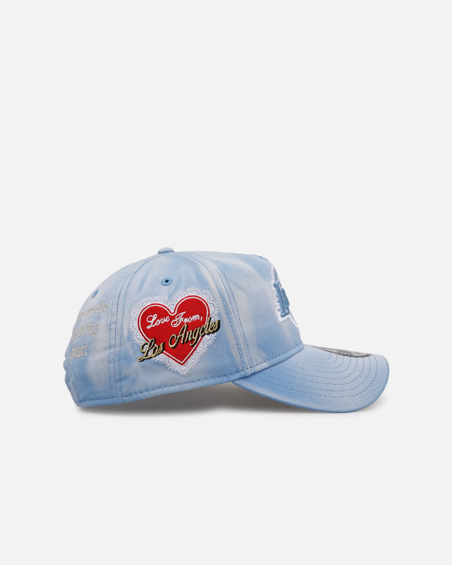 New Era Los Angeles Lakers 'Hopeless Romantic' 9FORTY A-Frame Snapback Sky Blue - Image 3