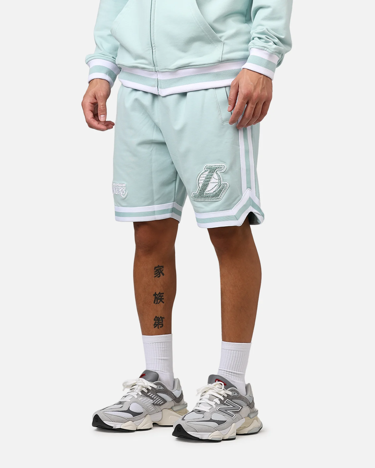 New Era Los Angeles Lakers 'Logo Select Mint' Shorts Mint/White - Image 4