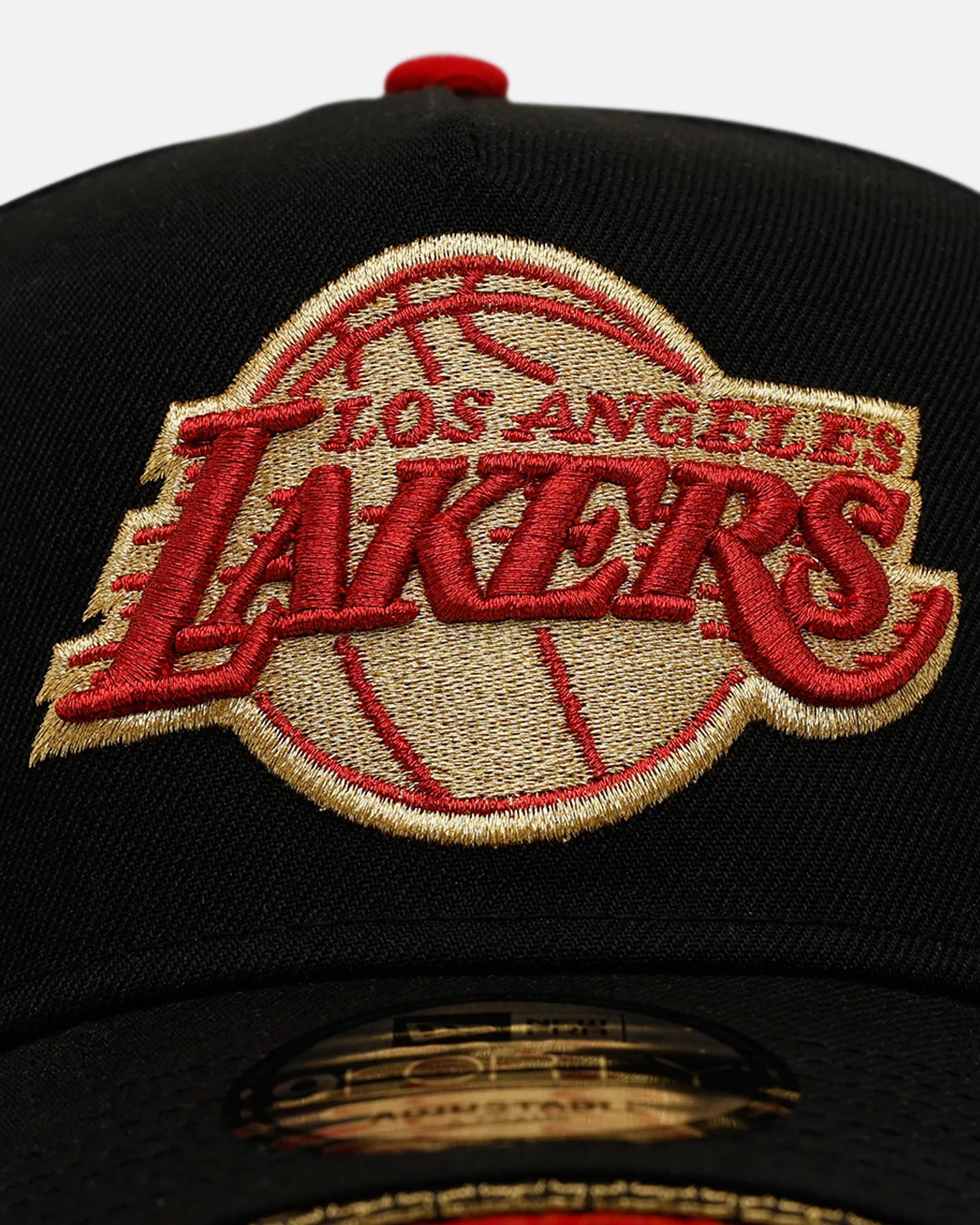 New Era Los Angeles Lakers 'Longevity' 9FORTY A-Frame Snapback Black/Red - Image 5